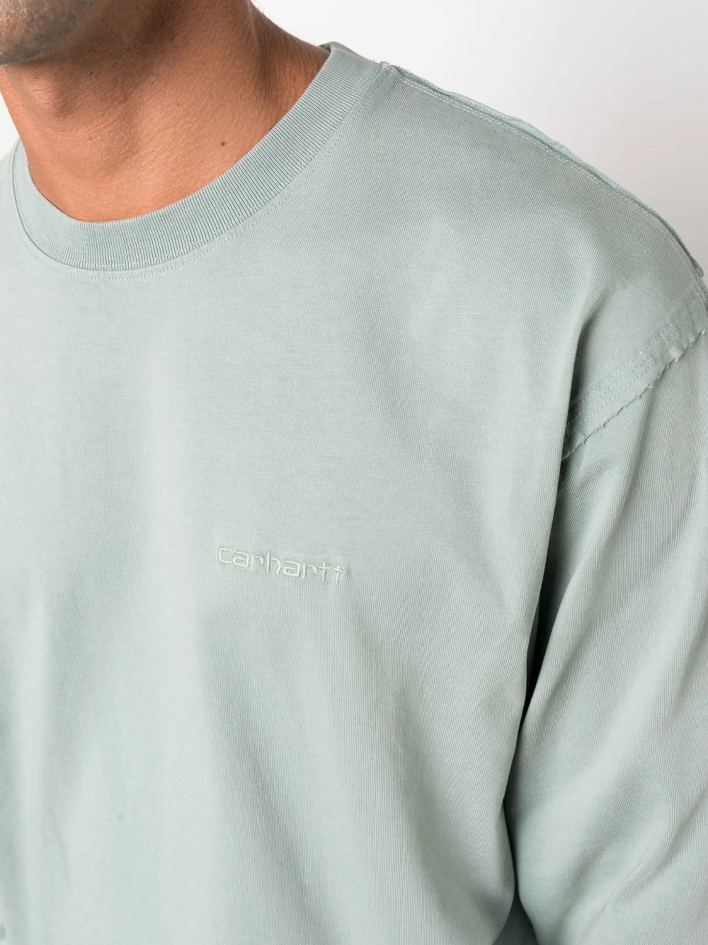 Marfa long-sleeve logo-embroidered T-shirt