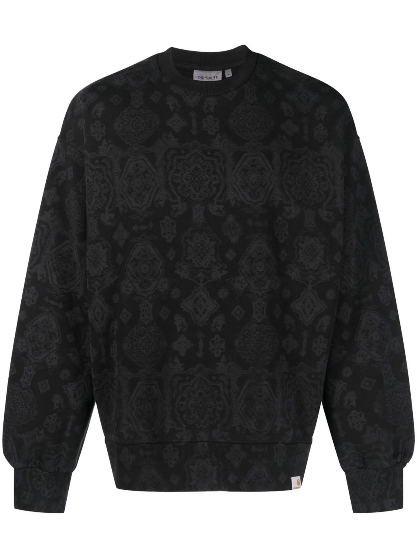 baroque-print cotton sweatshirt