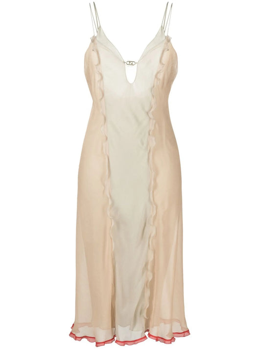 silk midi dress