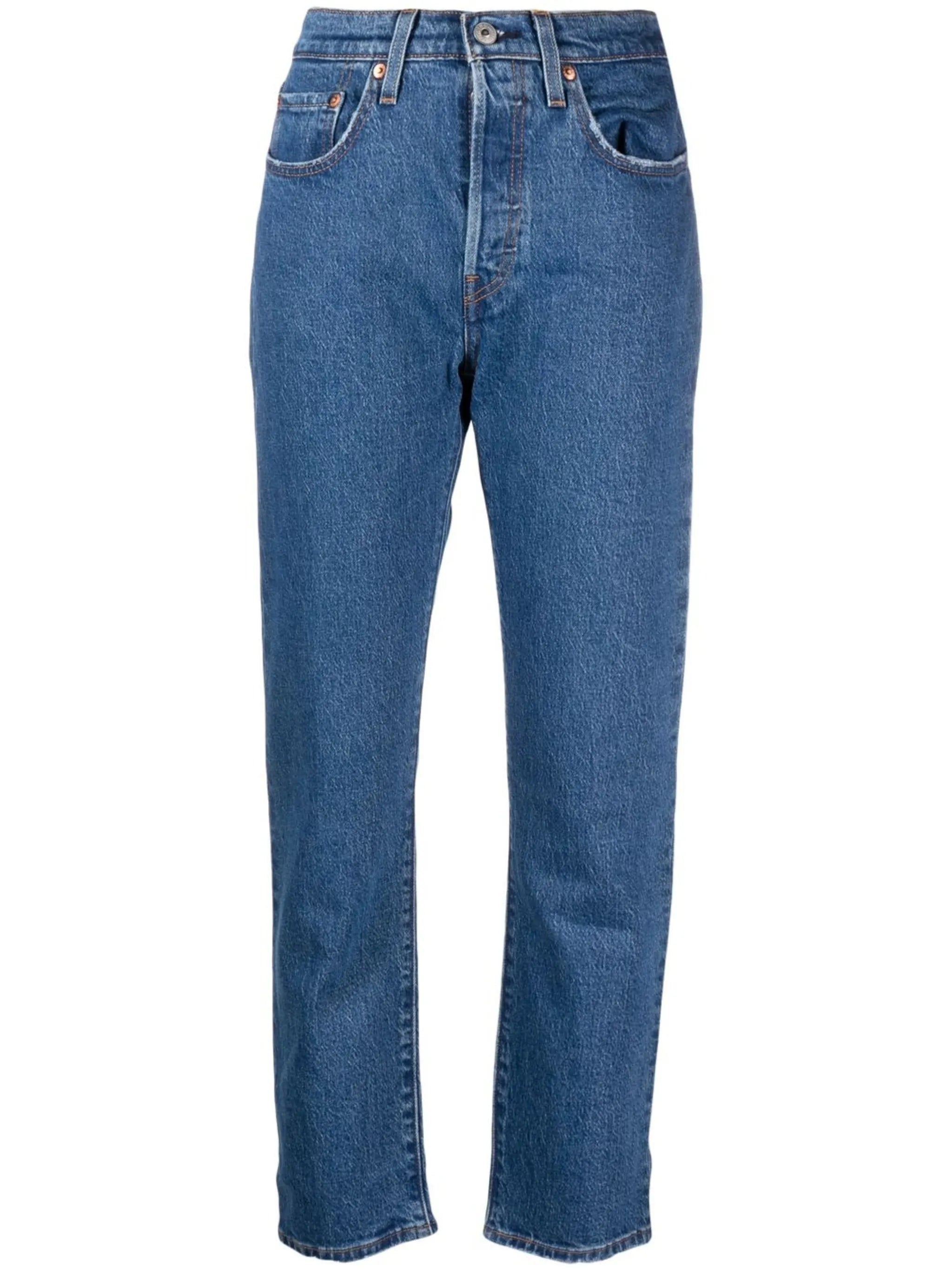 501 cropped straight-leg jeans