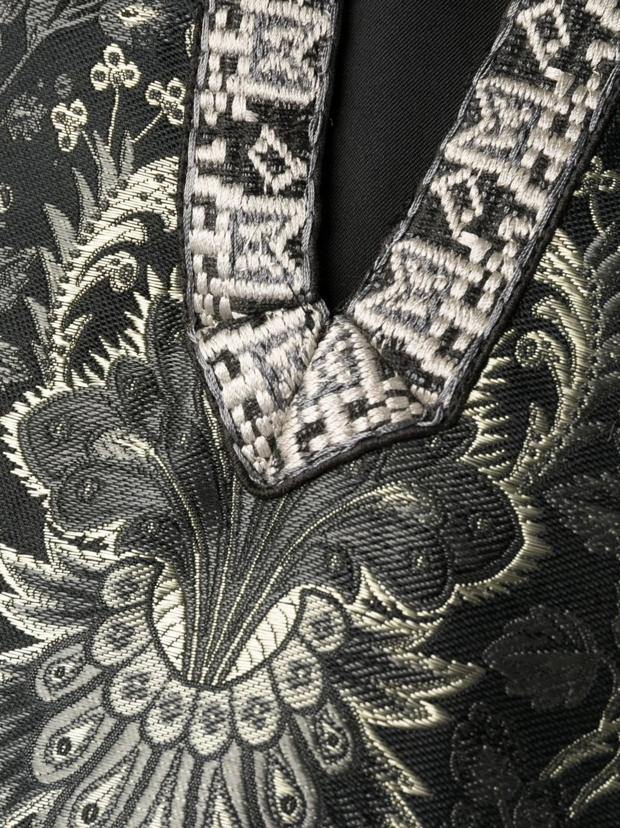 patterned jacquard shift dress