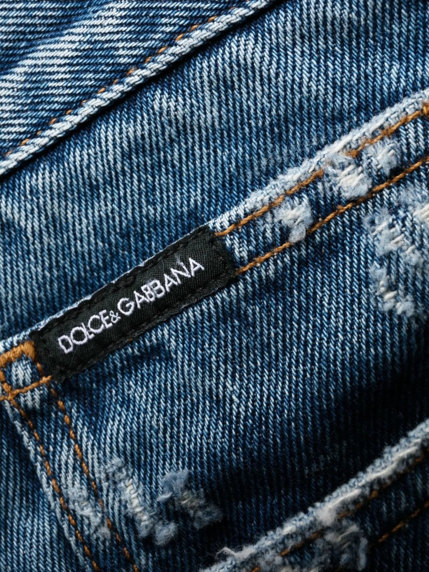 distressed cropped jeans