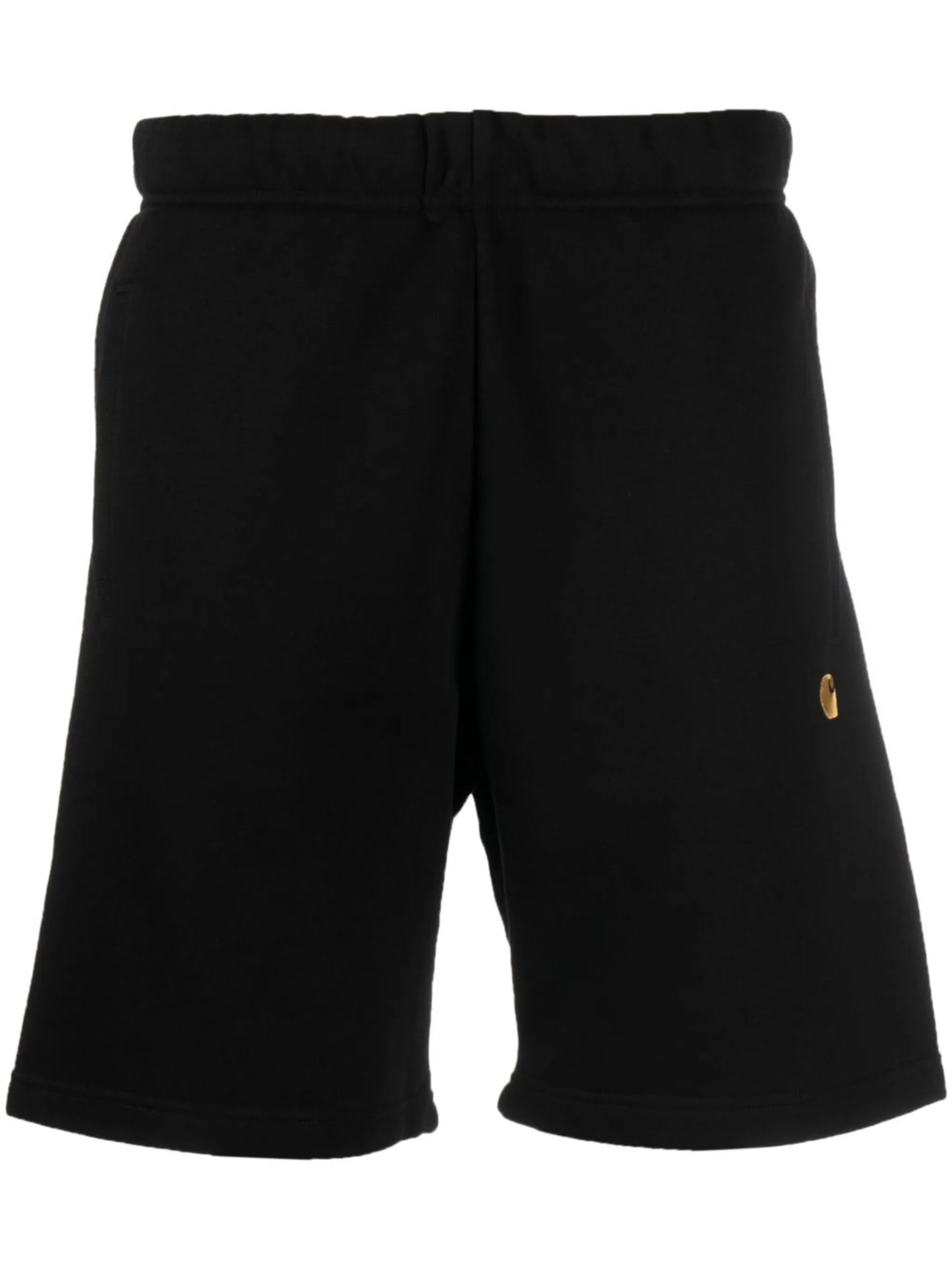 embroidered-logo track shorts
