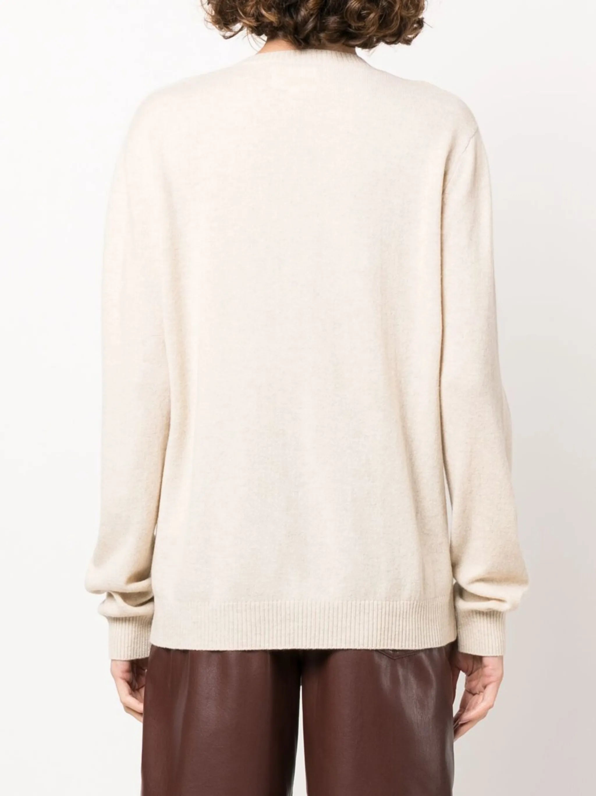 V-neck cashmere jumper