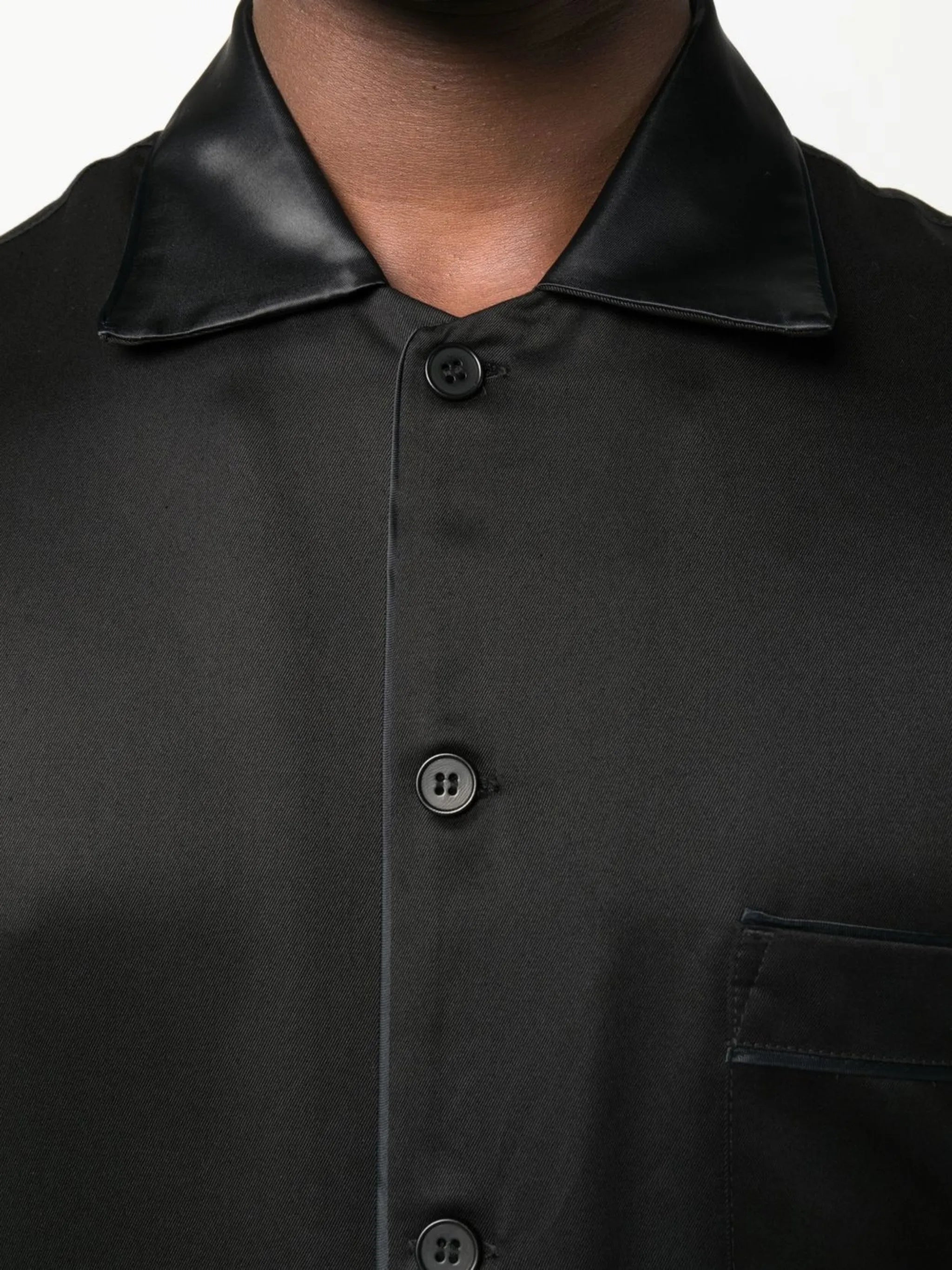 short-sleeve lyocell shirt
