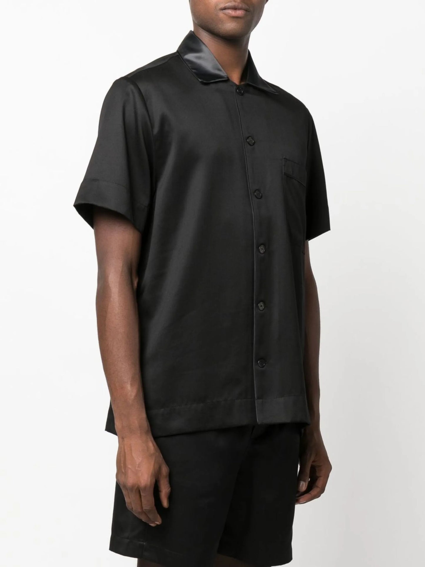 short-sleeve lyocell shirt