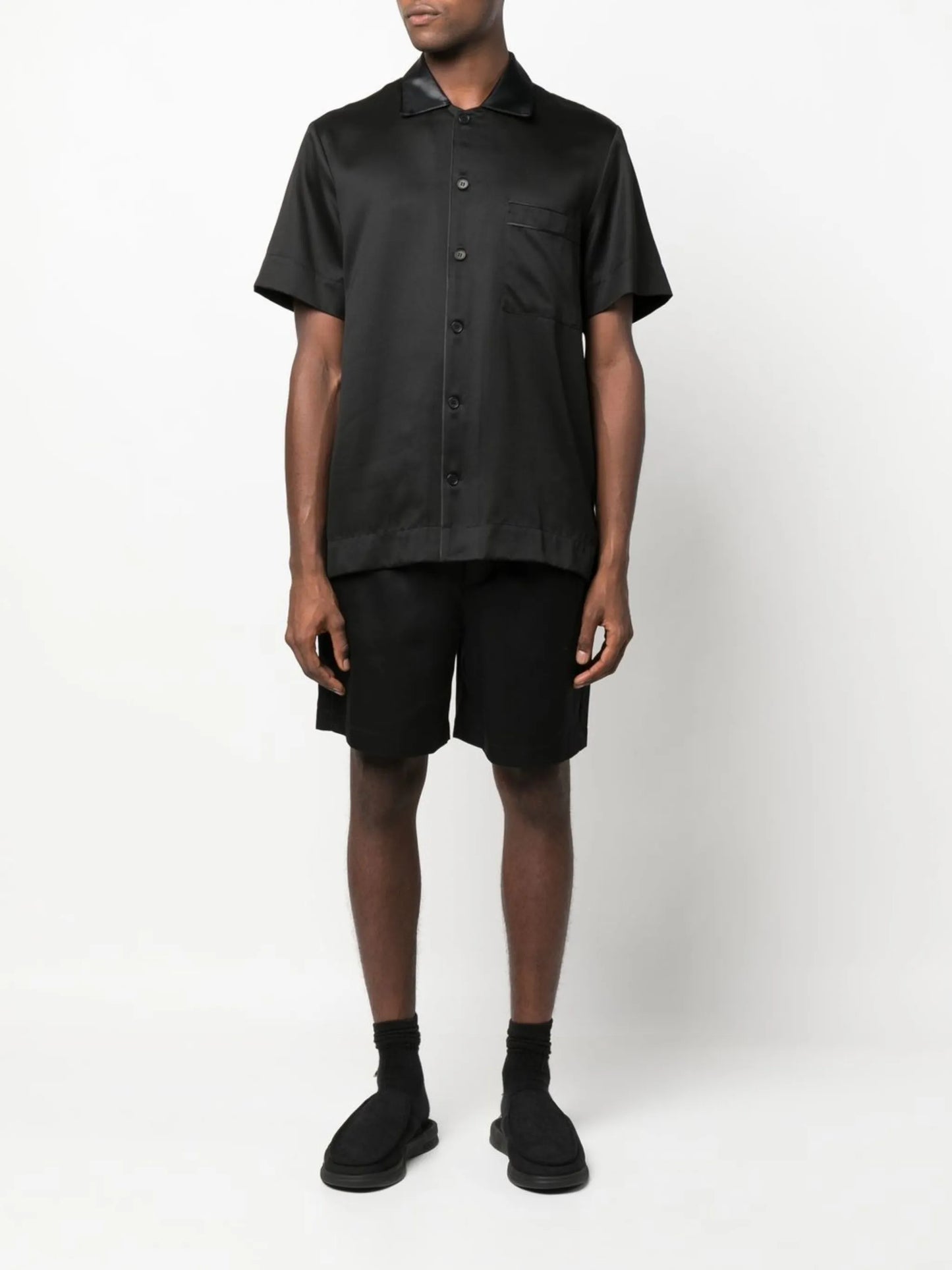 short-sleeve lyocell shirt