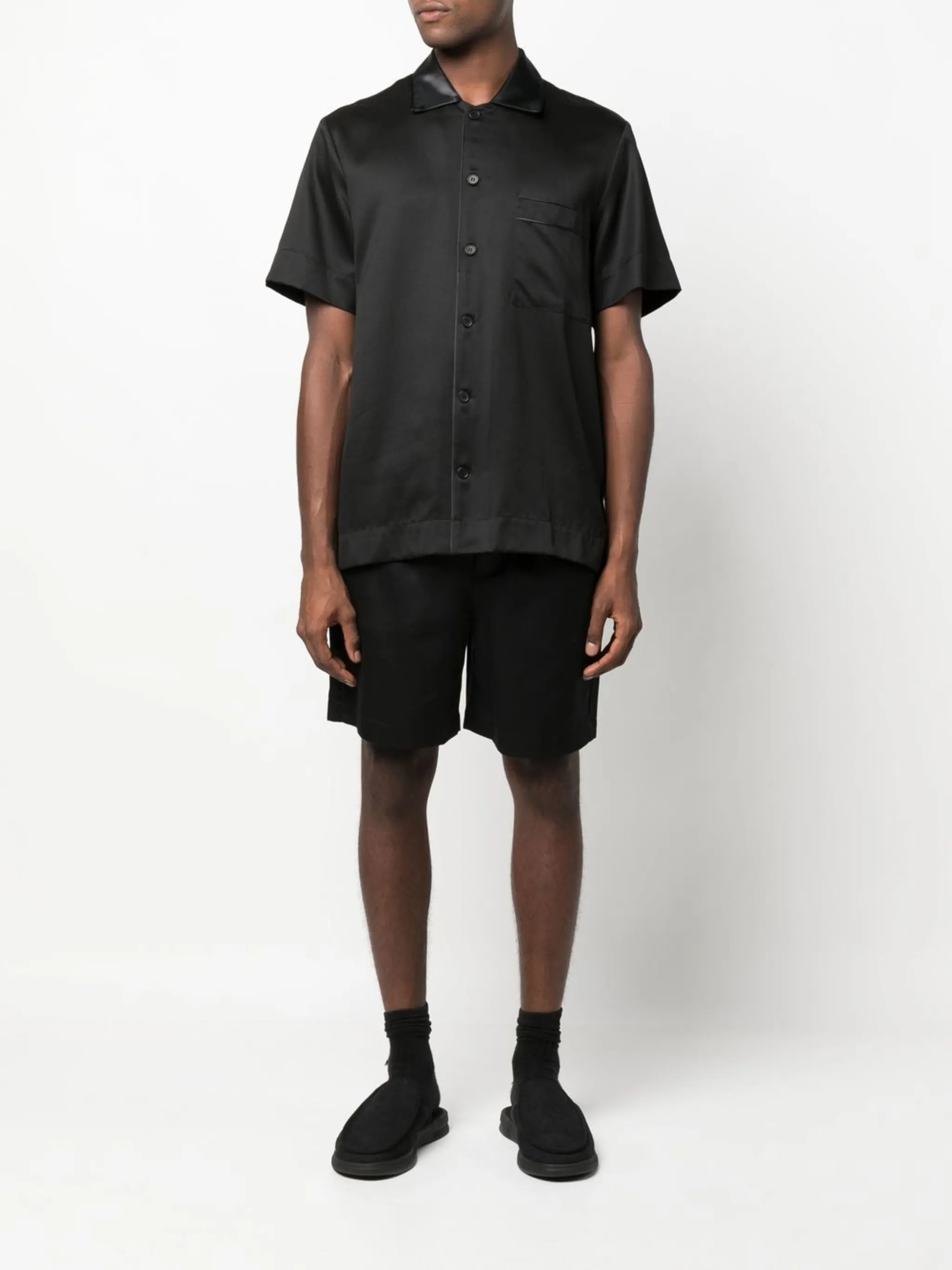 elasticated-waist Bermuda shorts