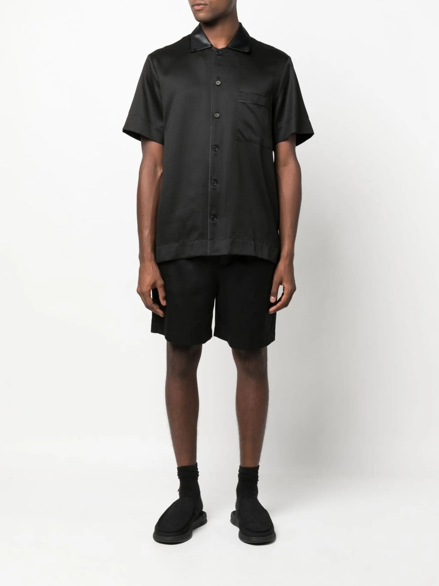 elasticated-waist Bermuda shorts