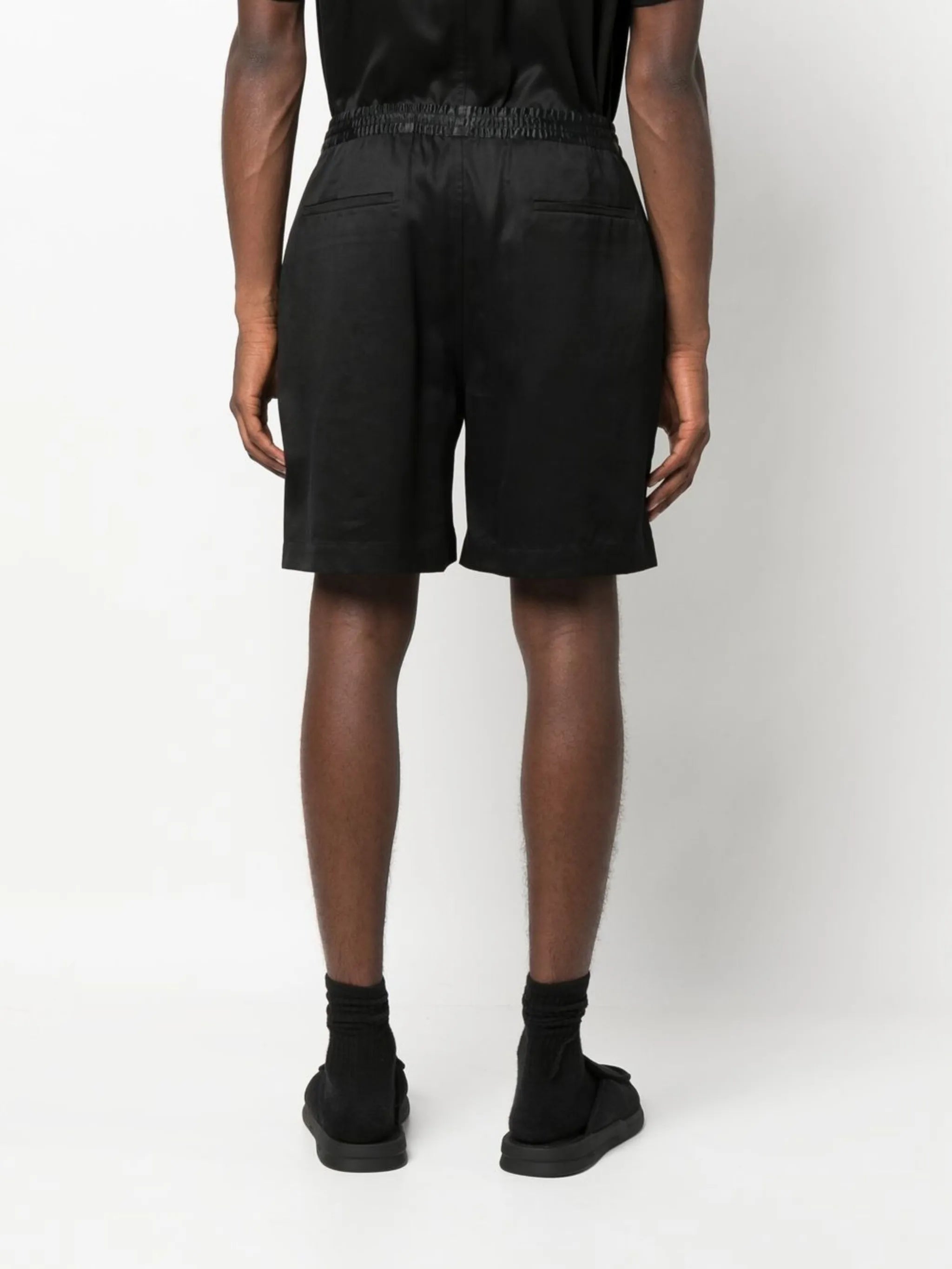 elasticated-waist Bermuda shorts