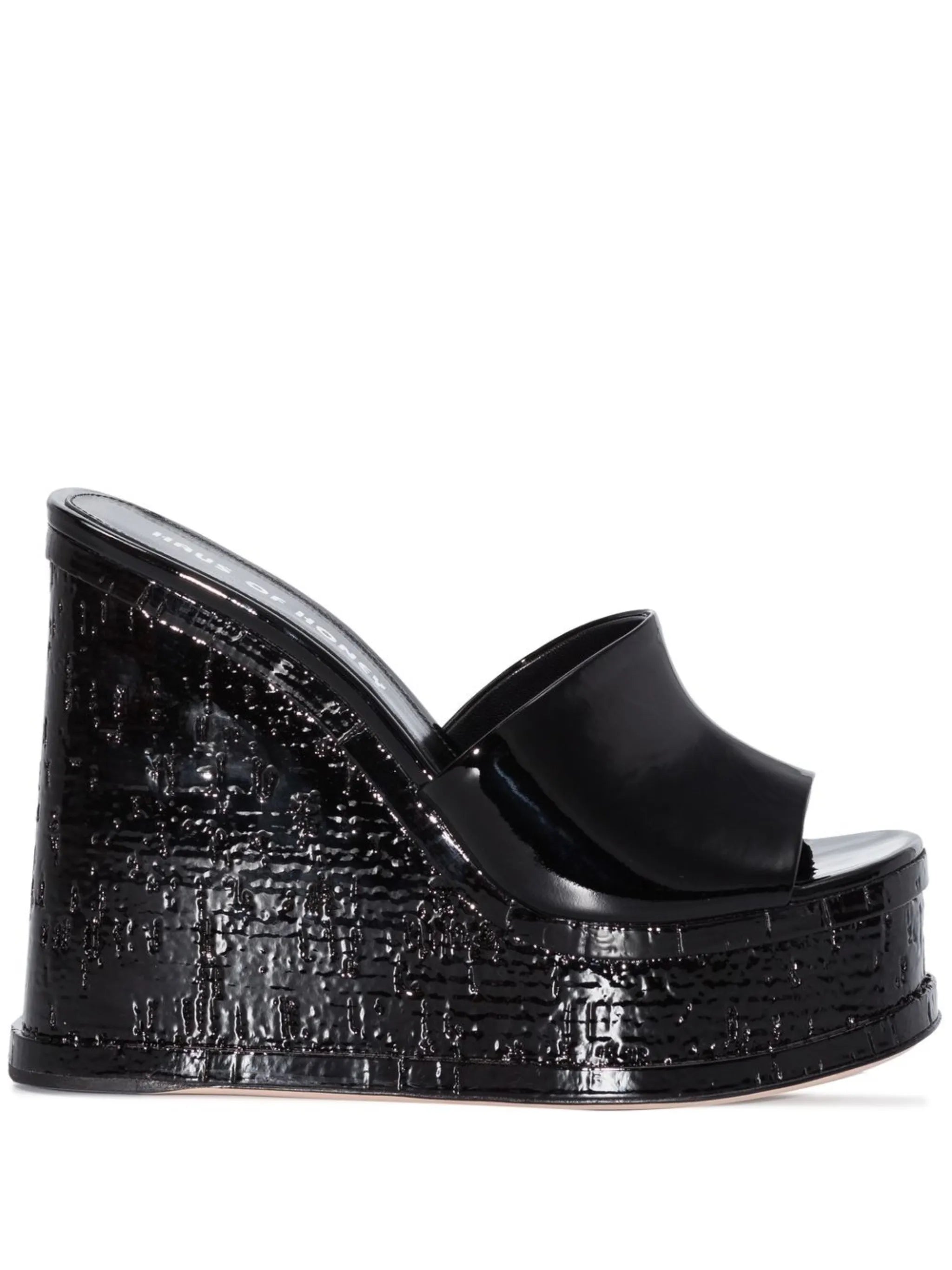 platform wedged sandals