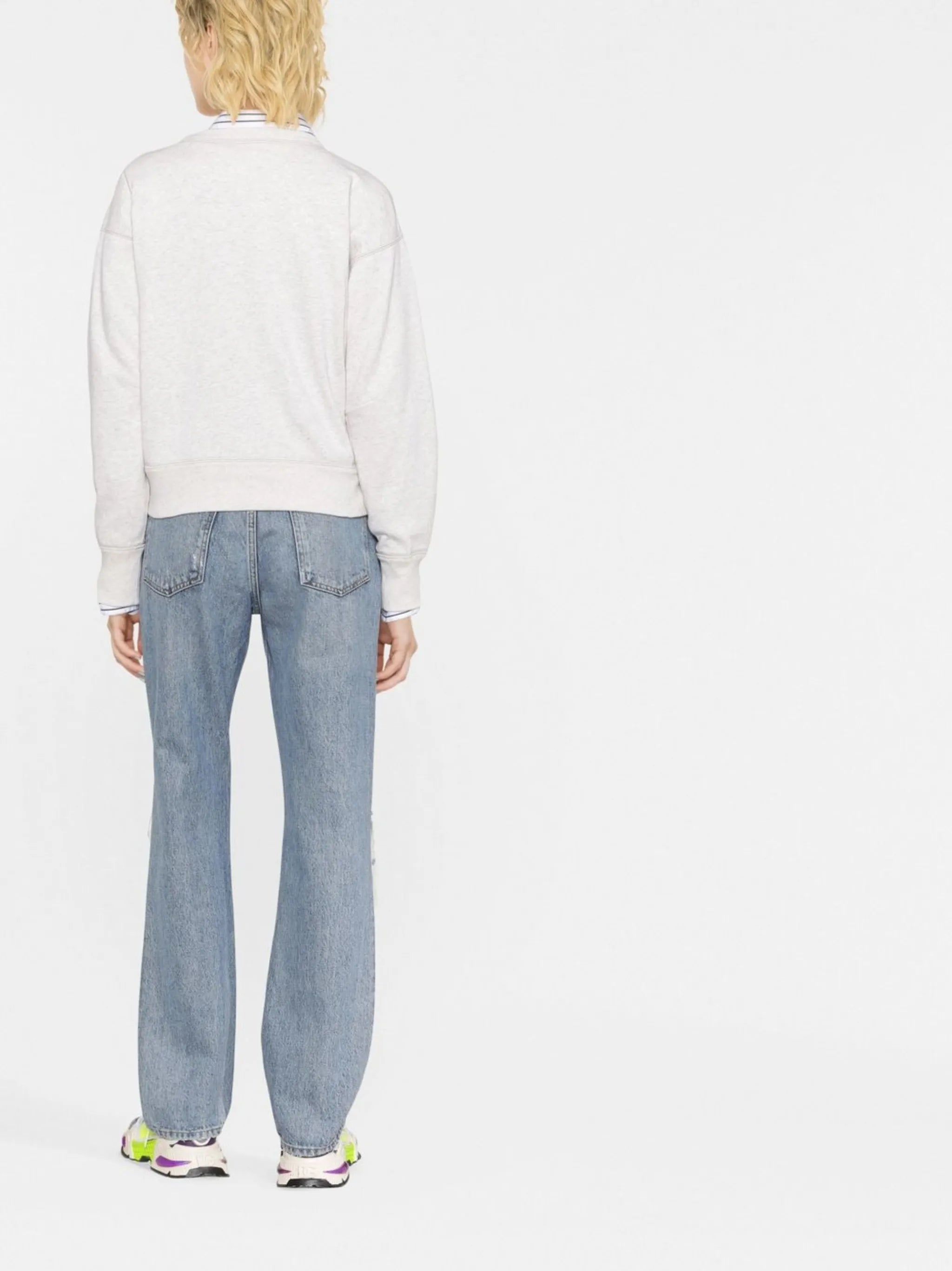 Mobyli logo-print gradient sweatshirt