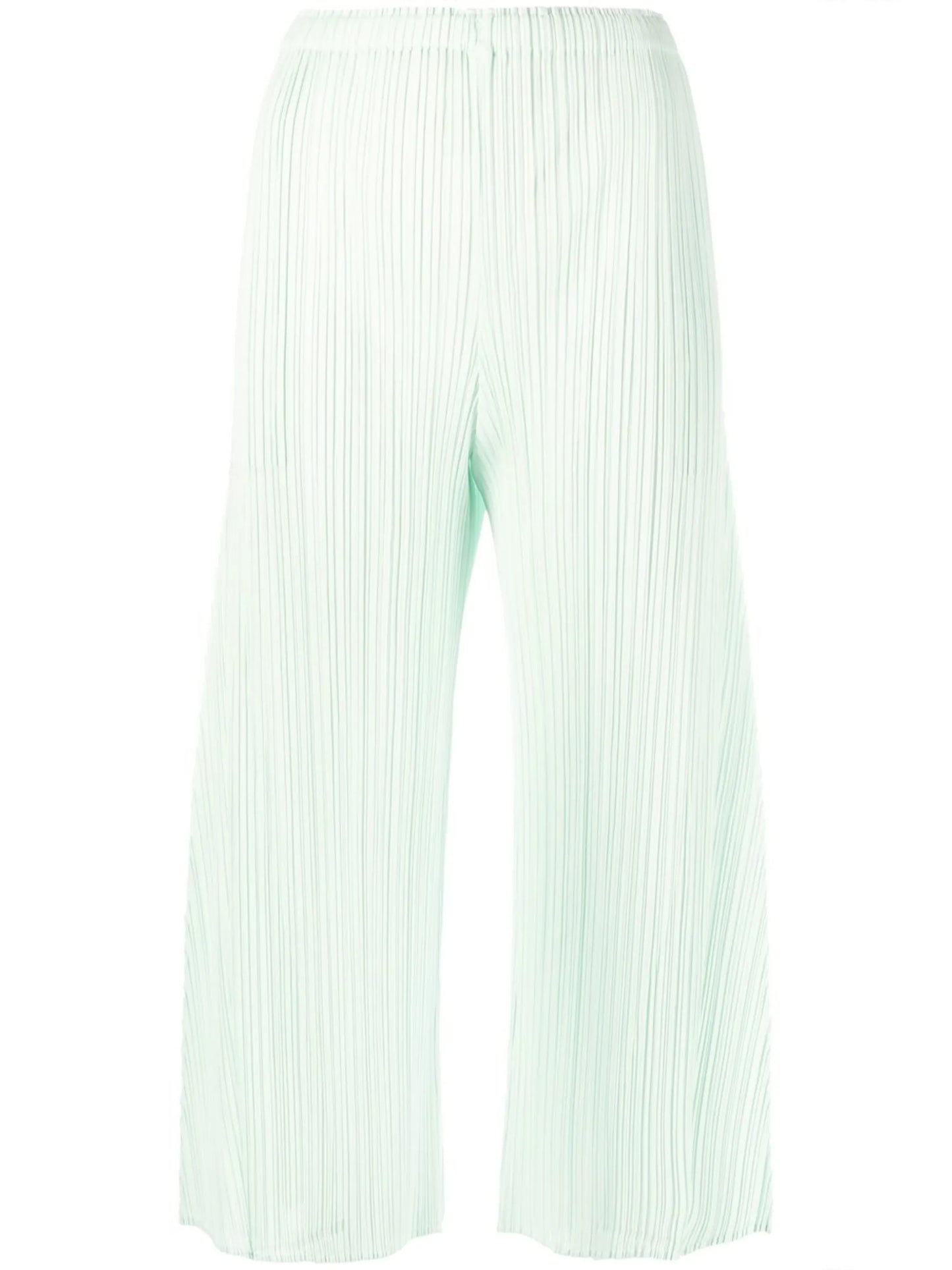 May plissé cropped trousers
