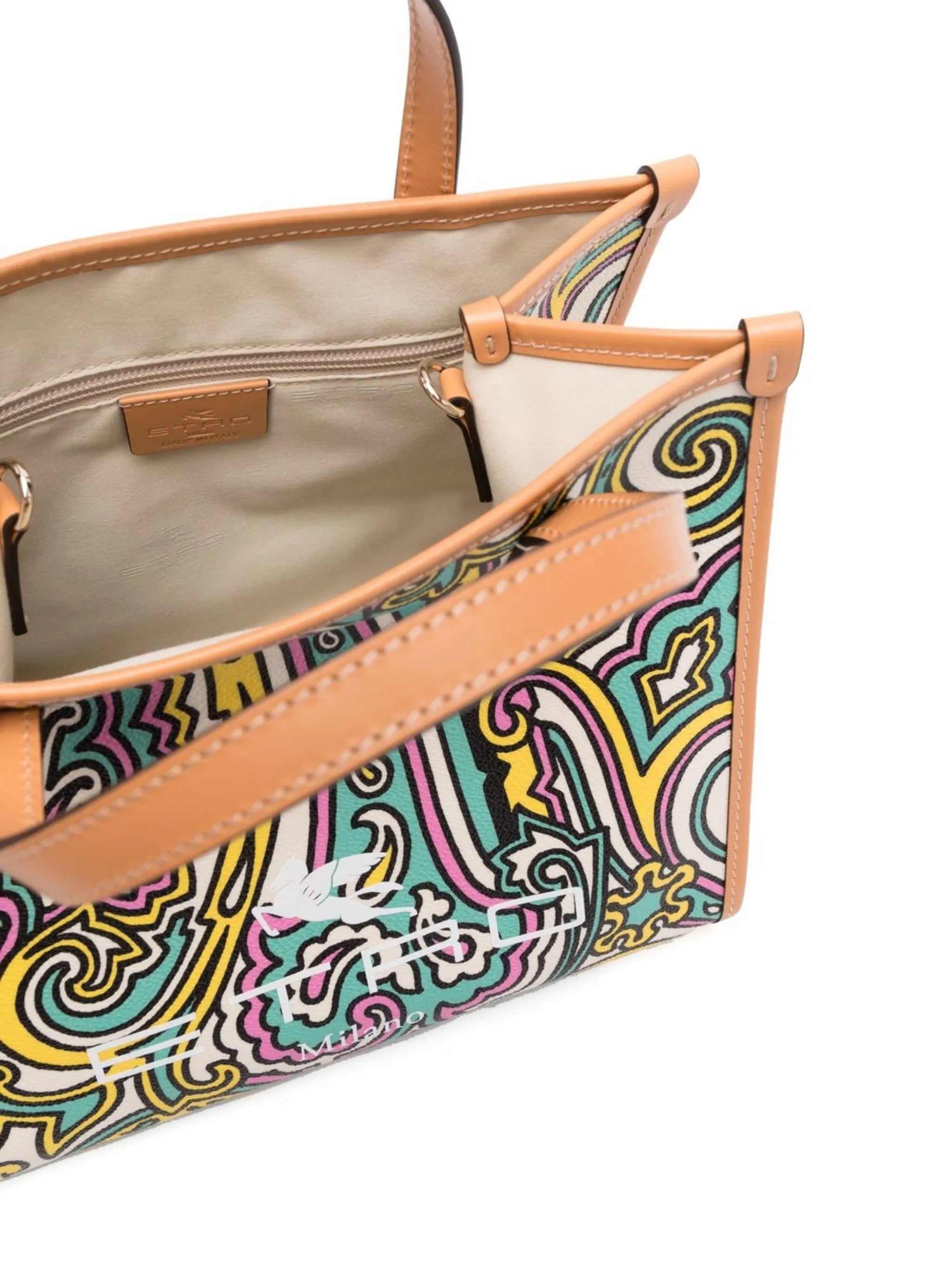 graphic-print tote bag