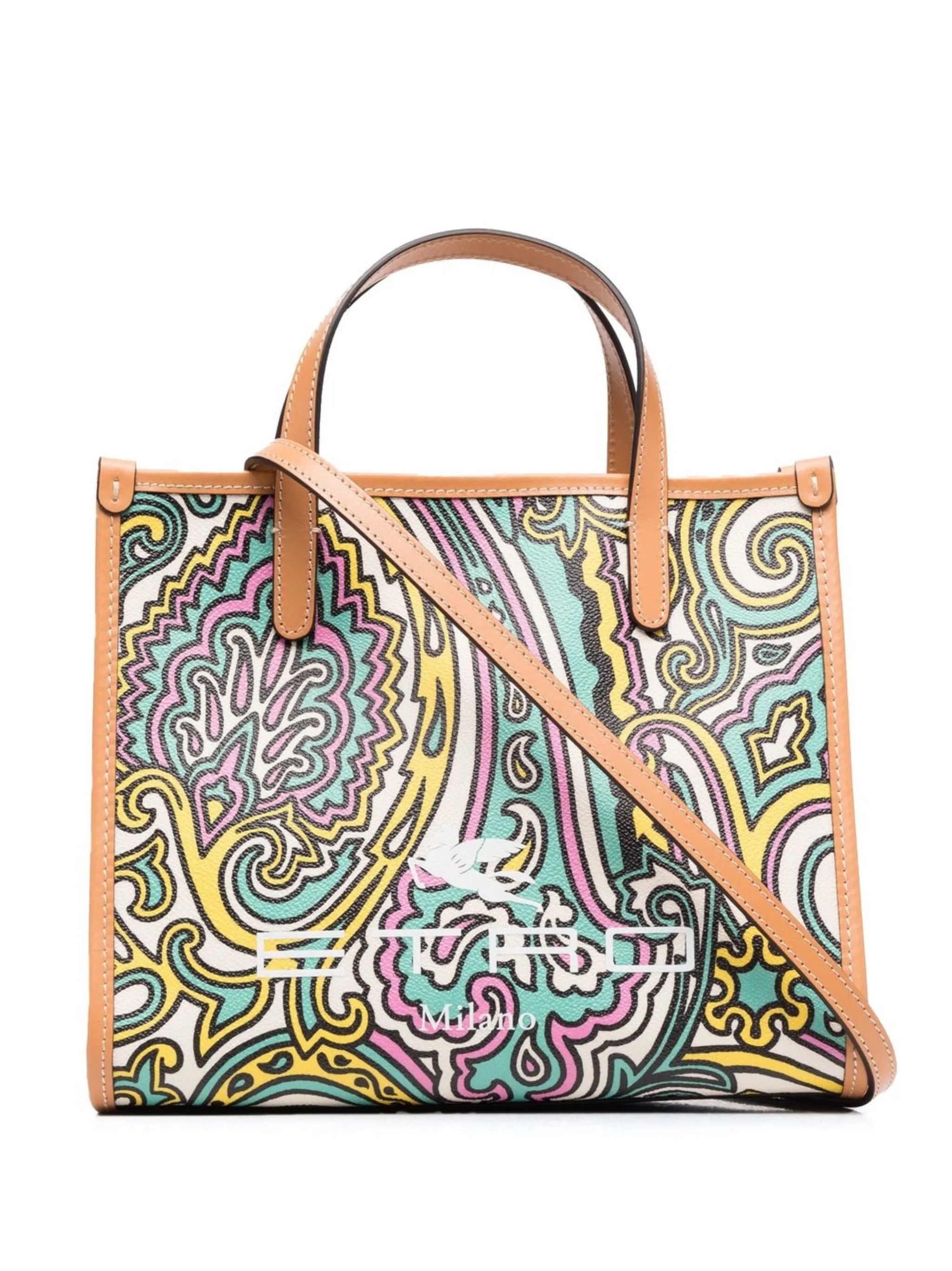 graphic-print tote bag