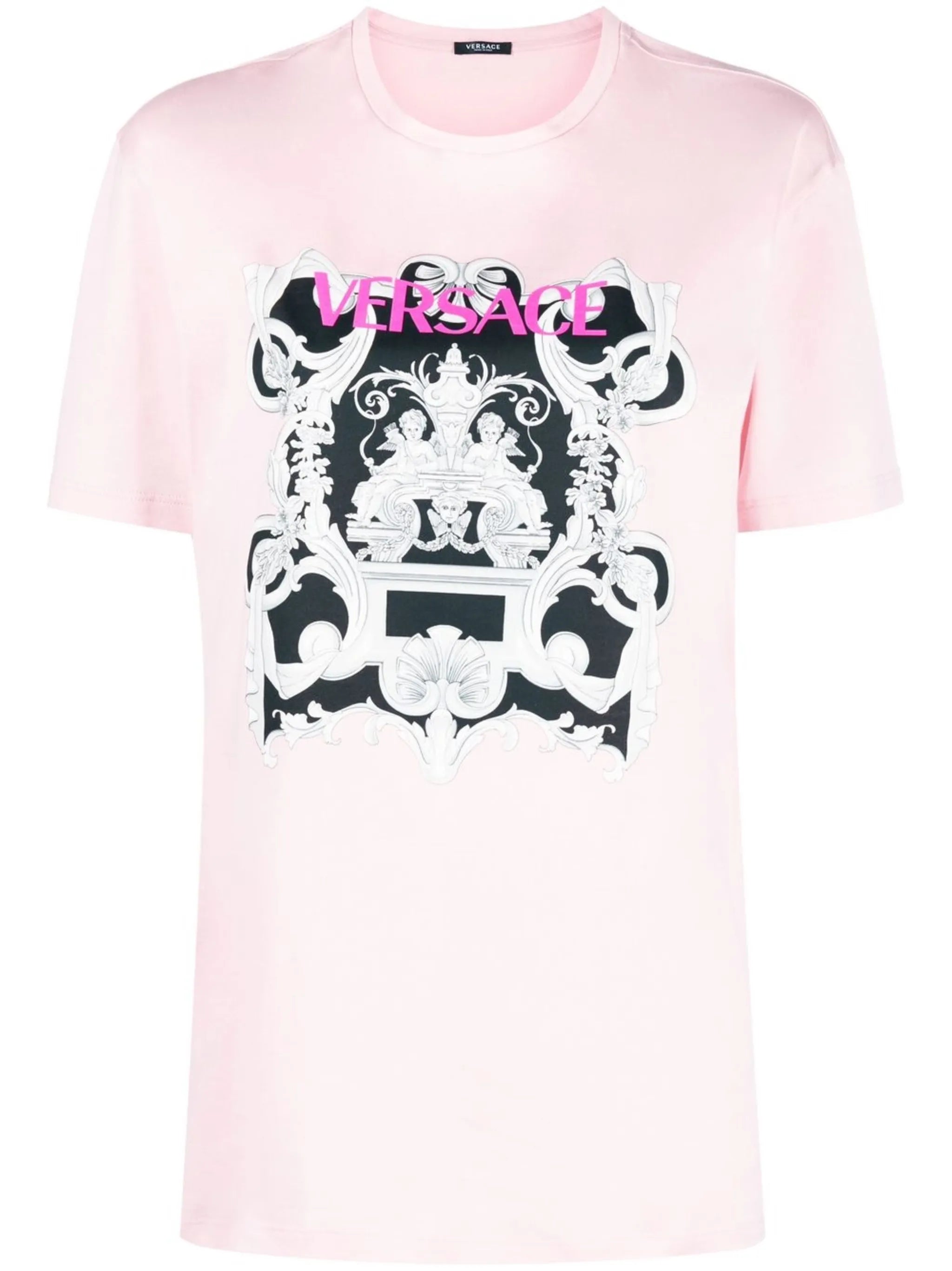 Silver Baroque logo-print T-shirt