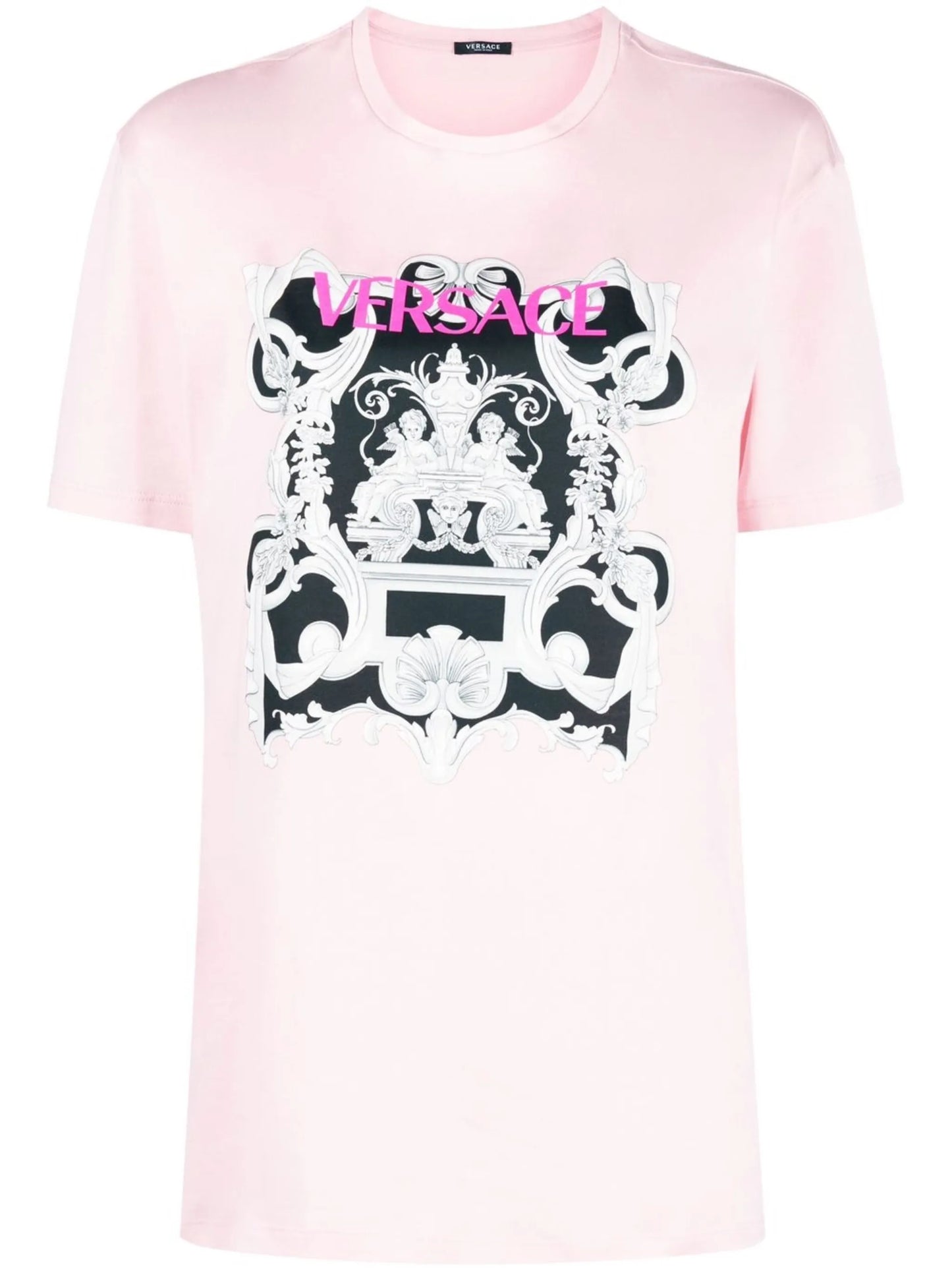 Silver Baroque logo-print T-shirt