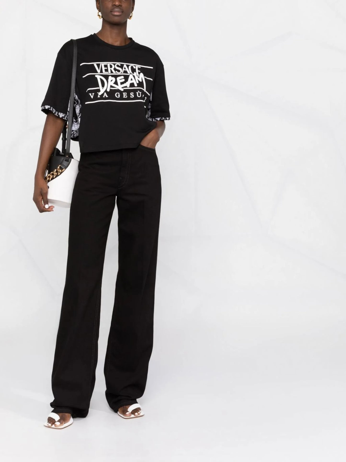 Silver Baroque slogan-print T-shirt