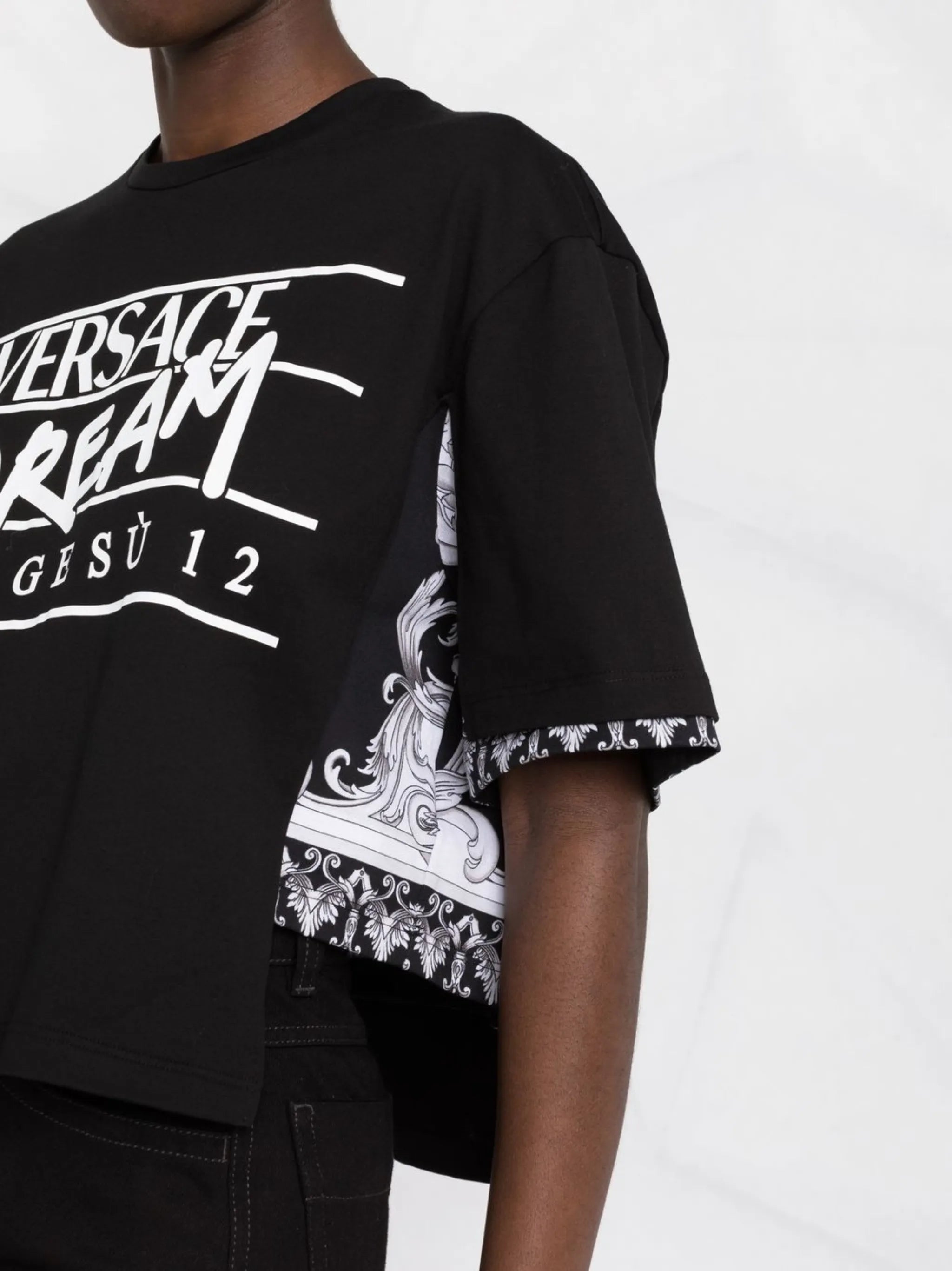 Silver Baroque slogan-print T-shirt