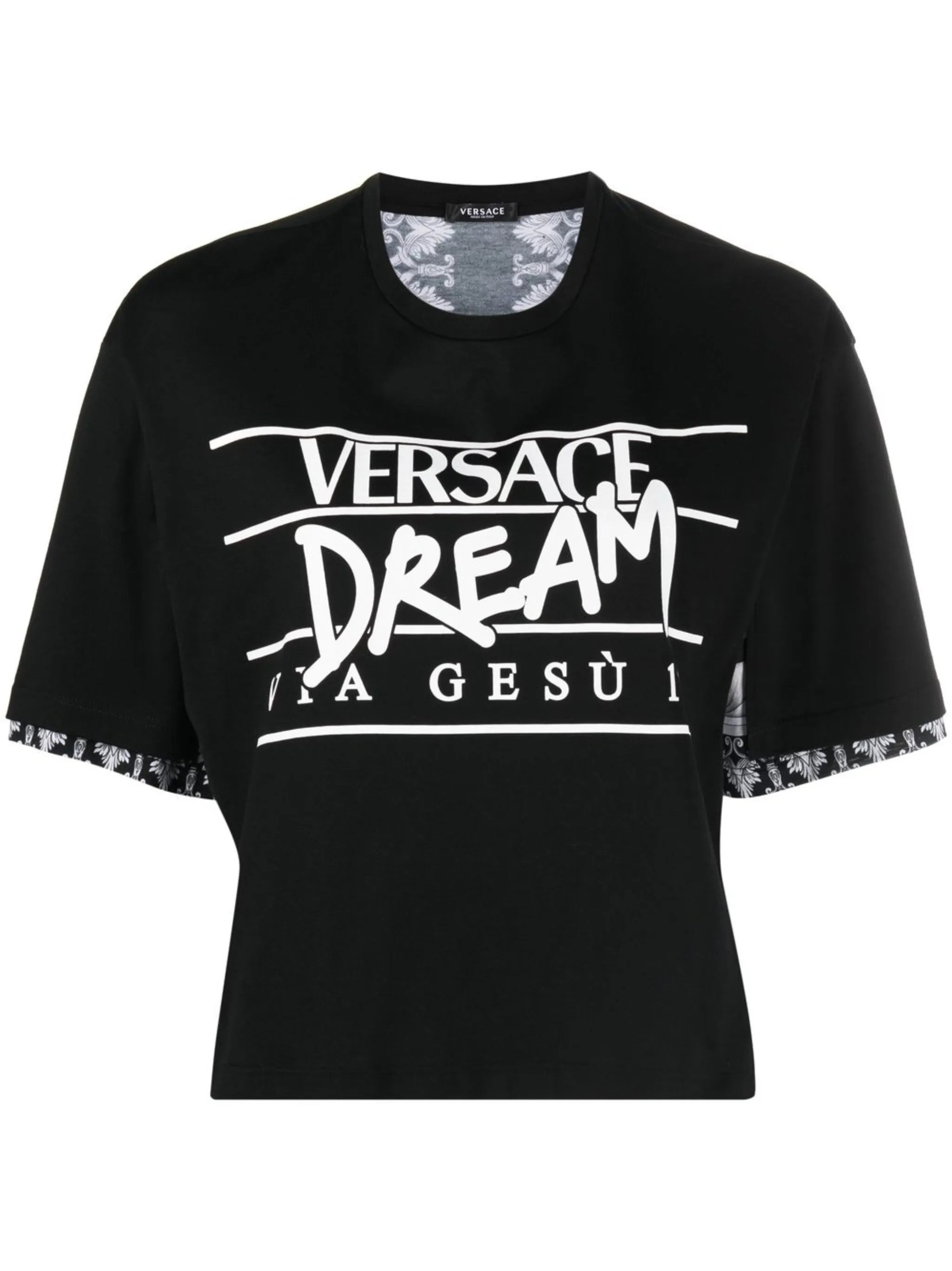 Silver Baroque slogan-print T-shirt