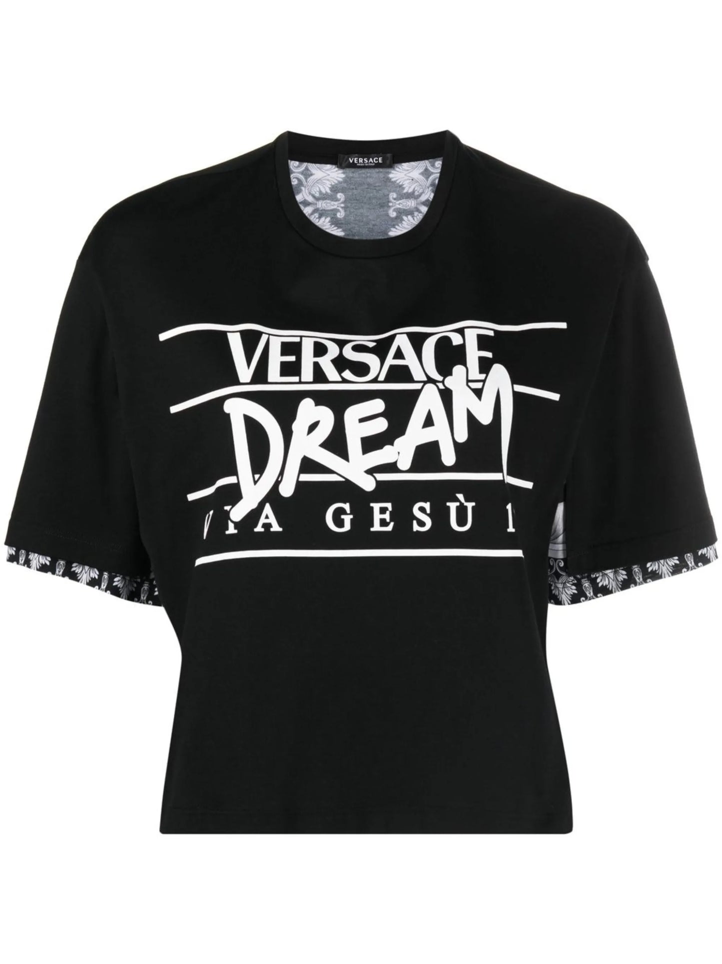 Silver Baroque slogan-print T-shirt