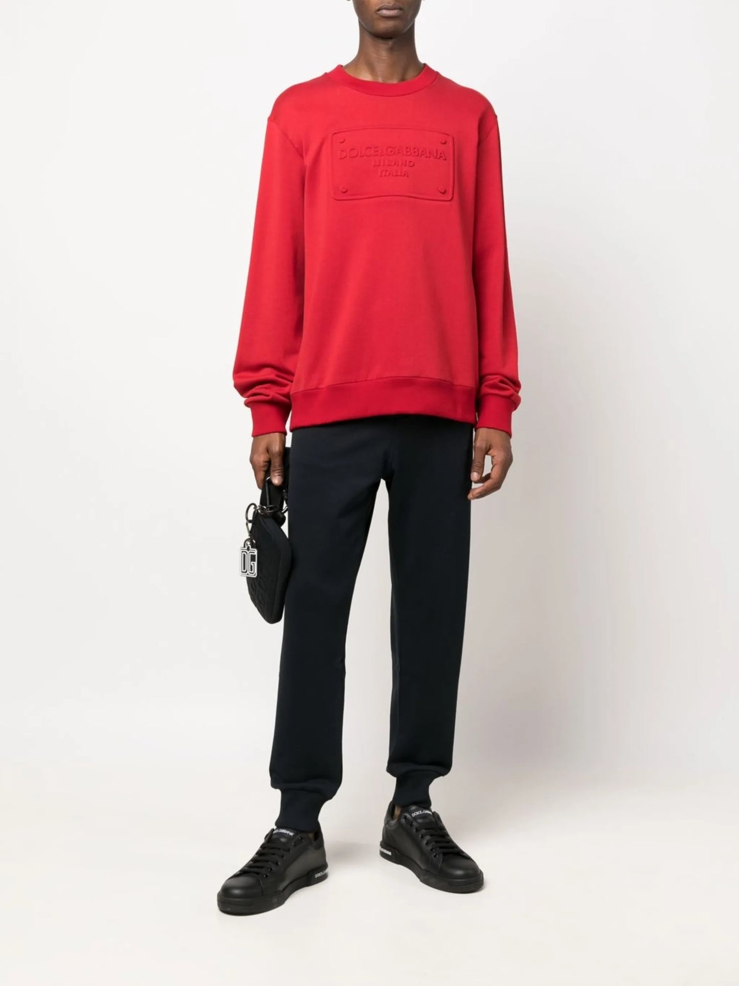 logo-embossed sweatshirt