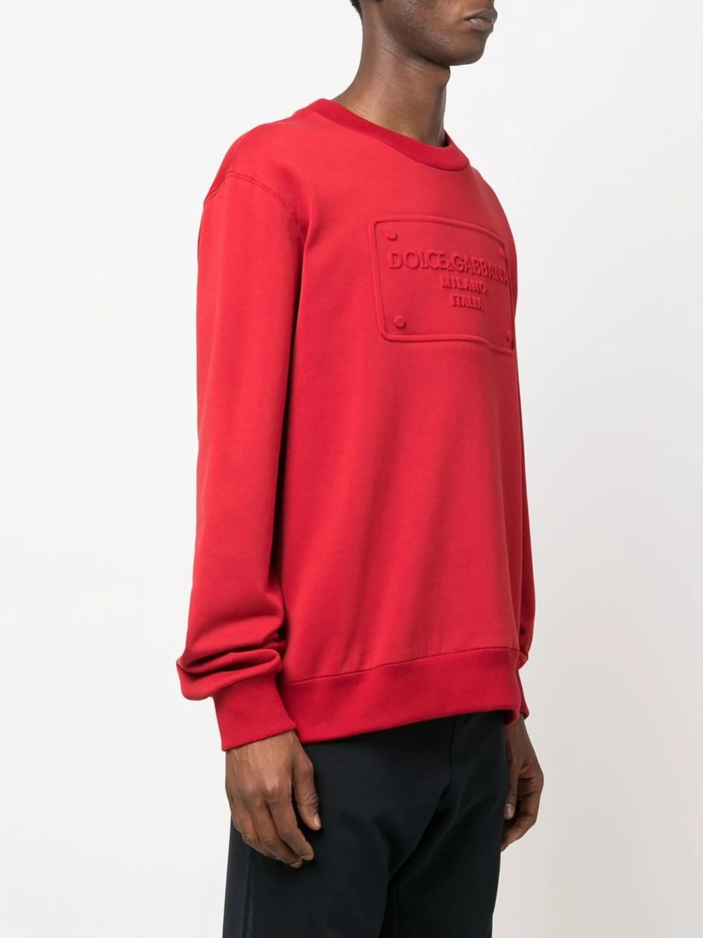 logo-embossed sweatshirt