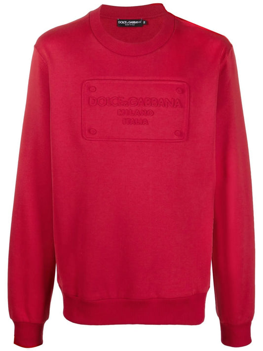 logo-embossed sweatshirt