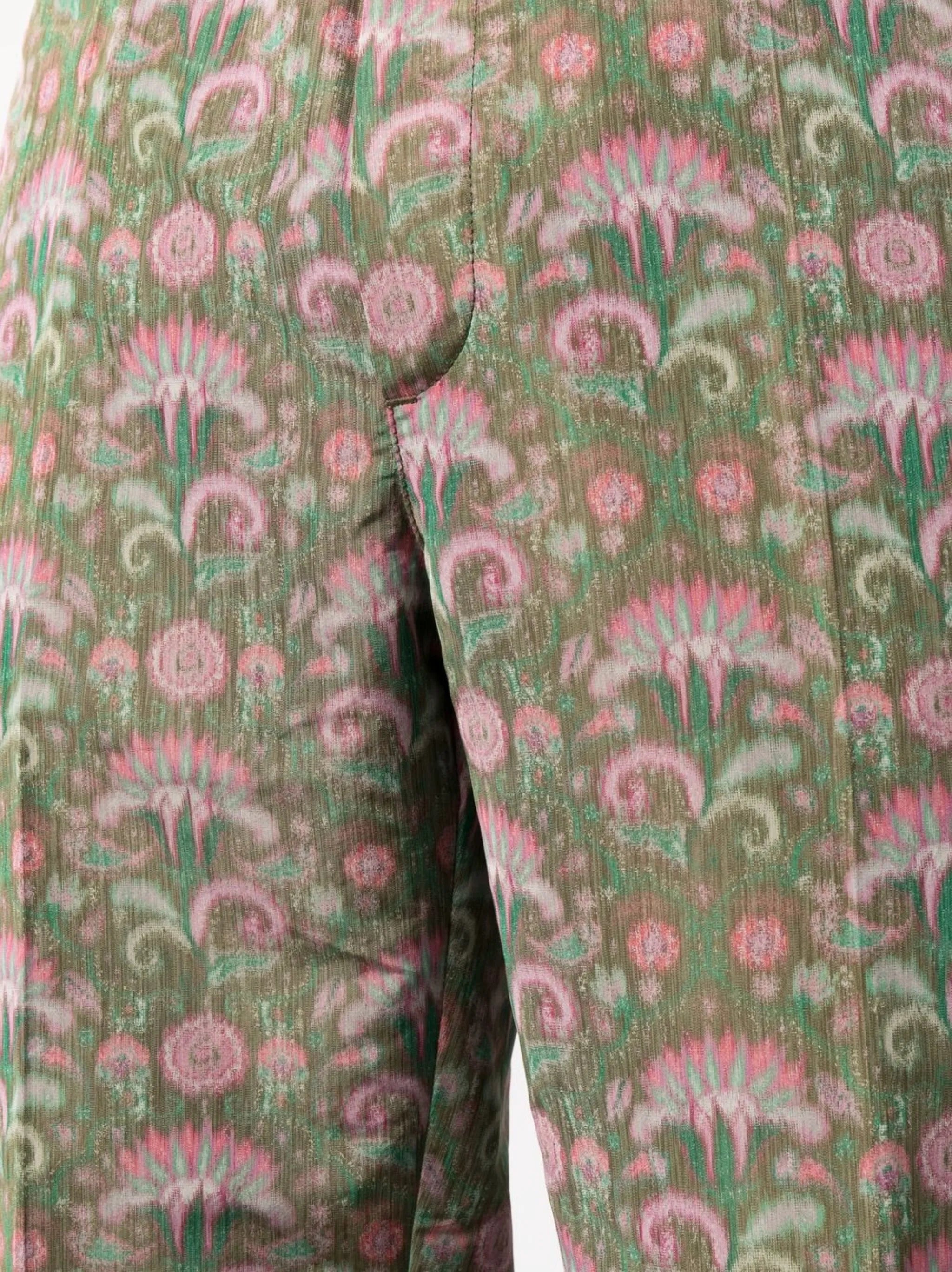 graphic-print trousers