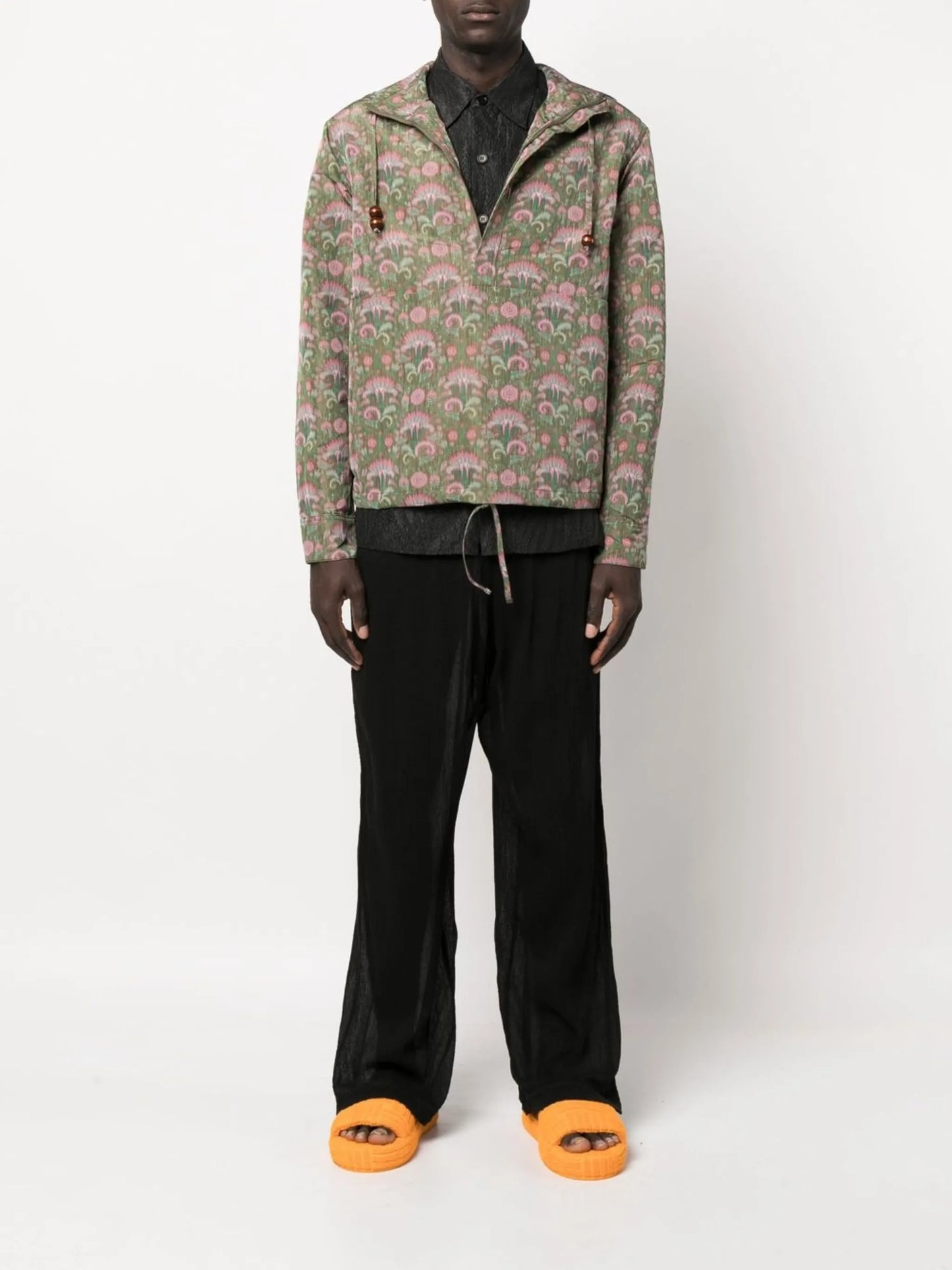 Mario pattern hooded windbreaker jacket