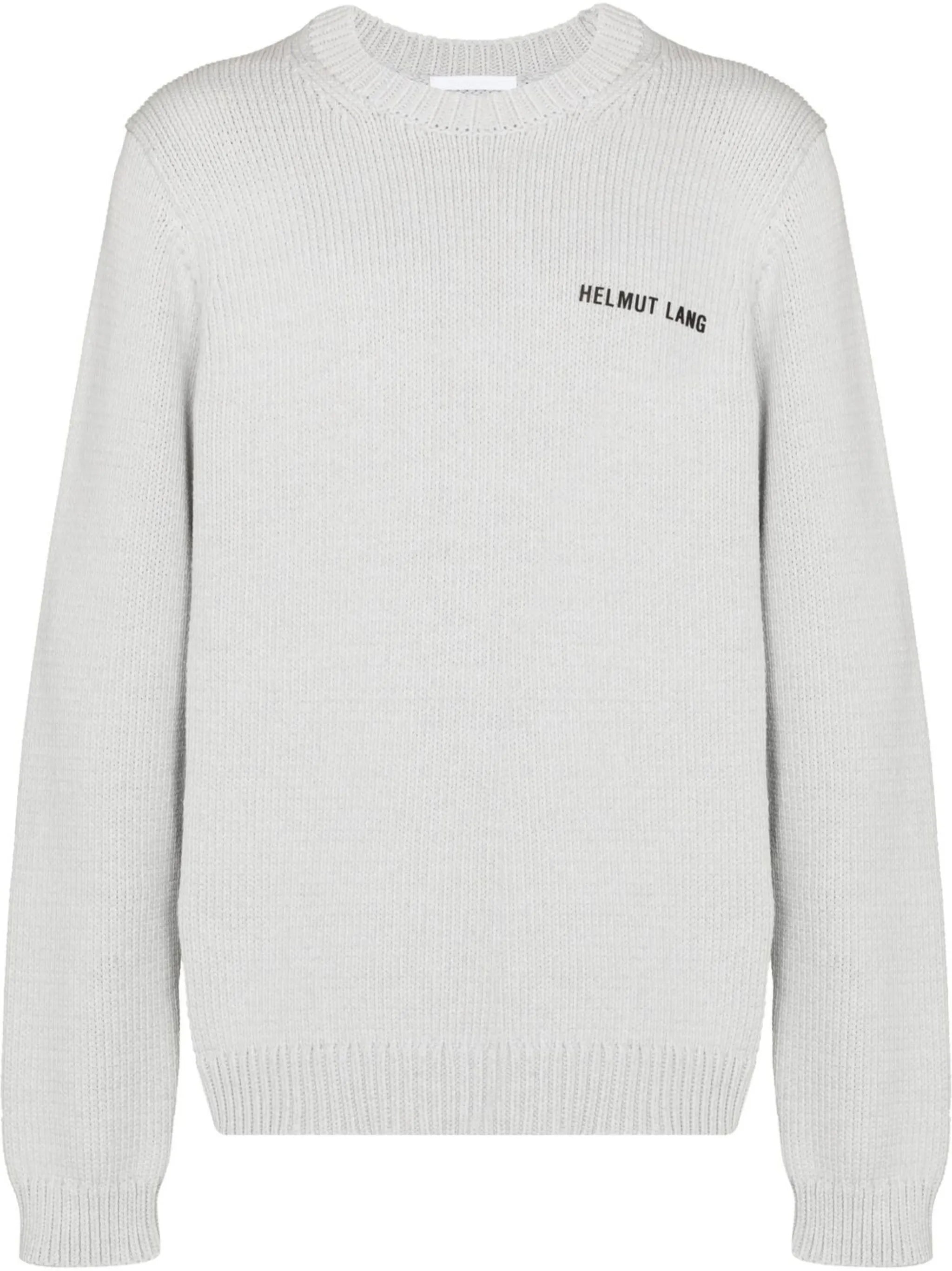 ribbed-knit panelled jumper