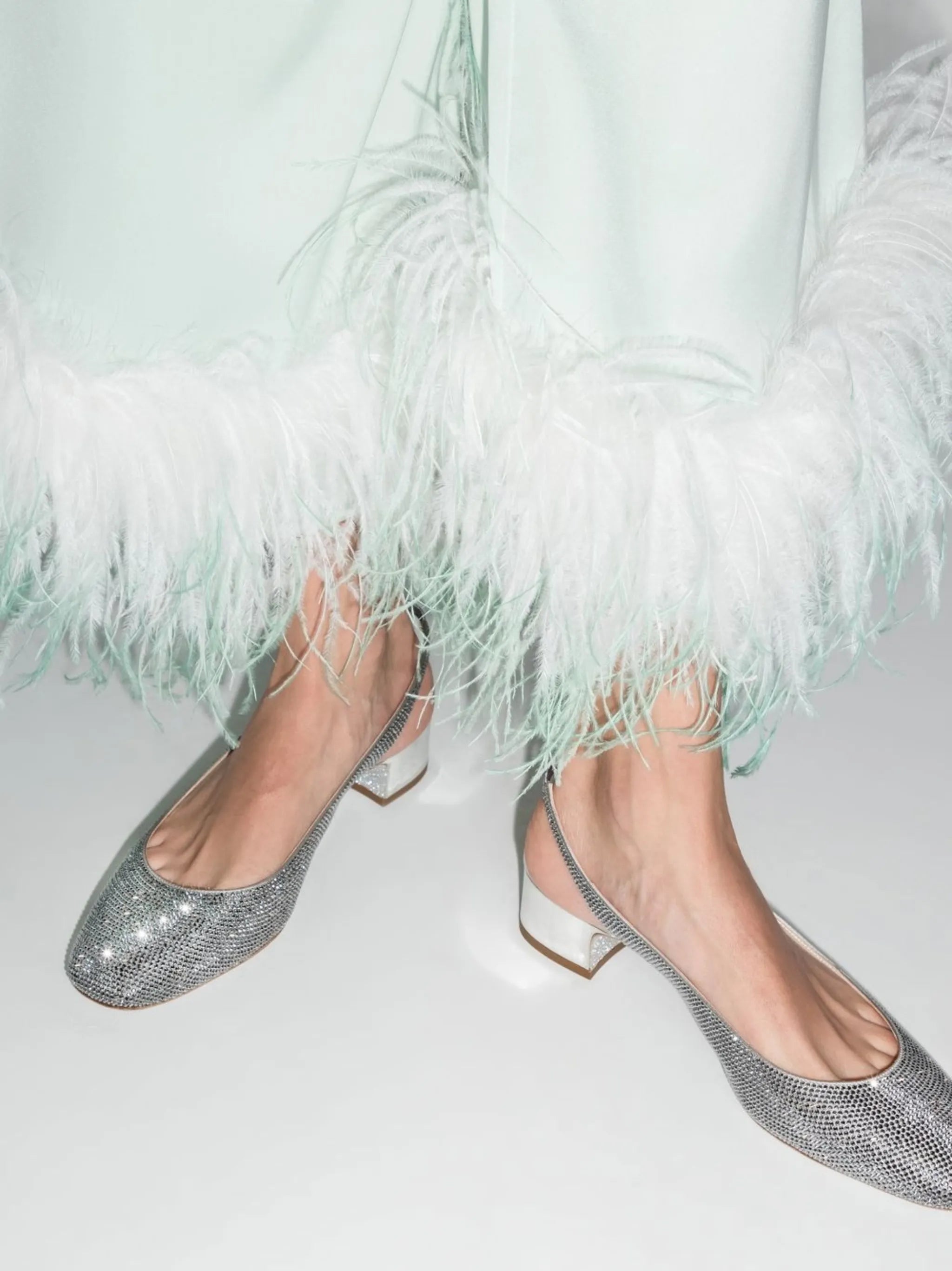 40mm block-heel square-toe pumps