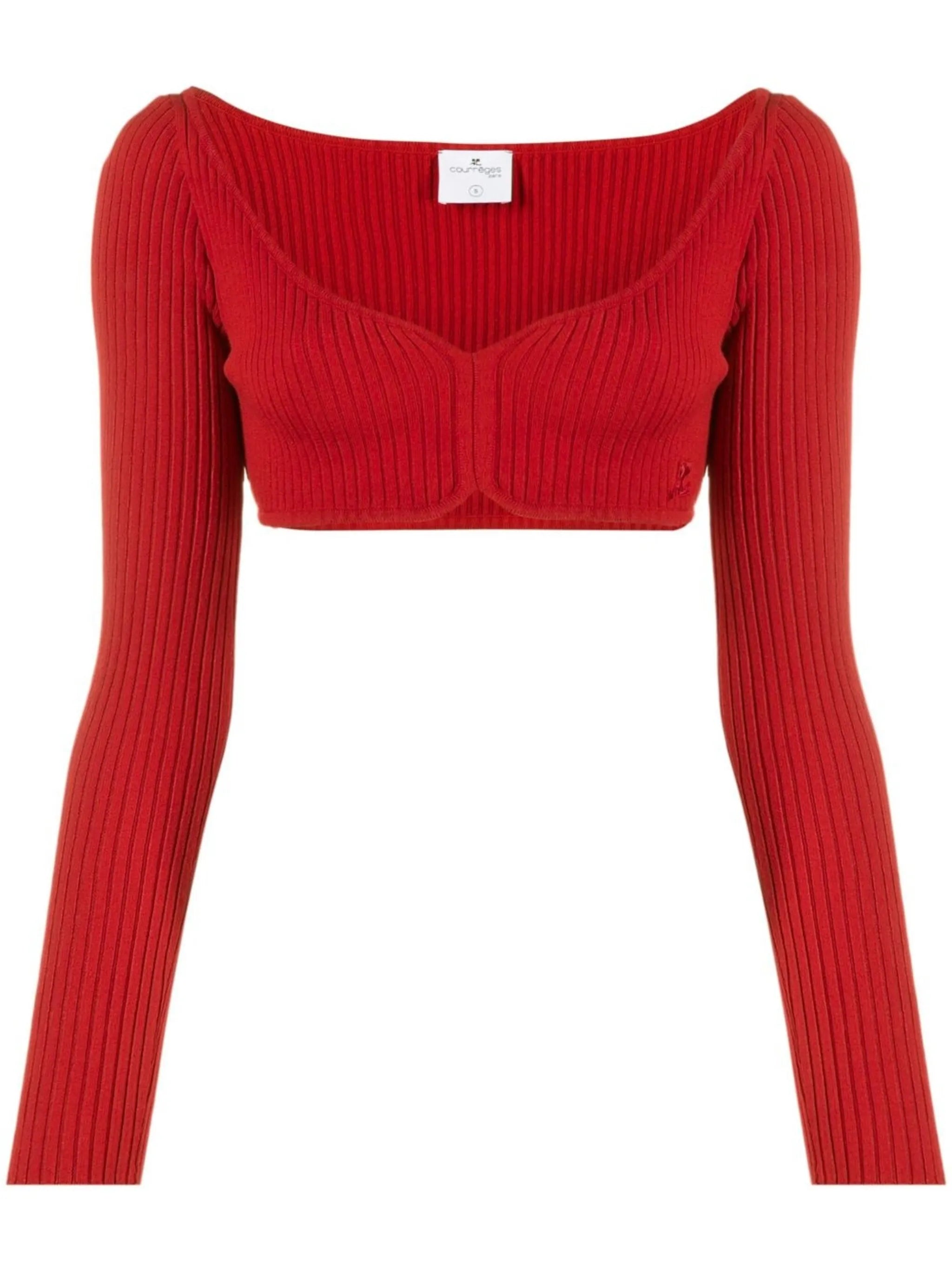 knitted cropped top