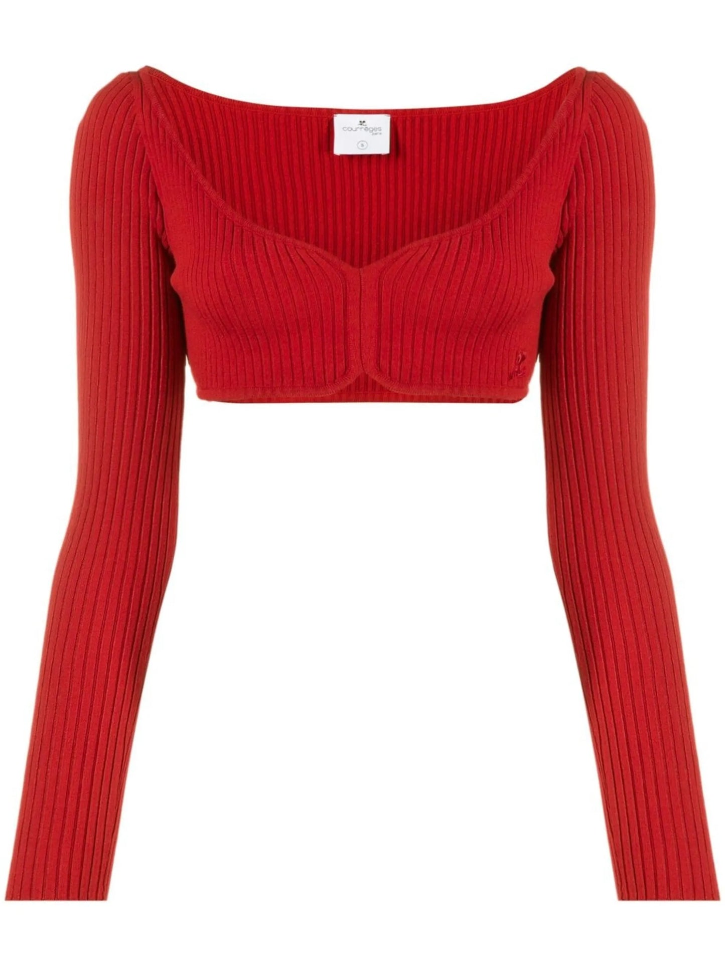 knitted cropped top