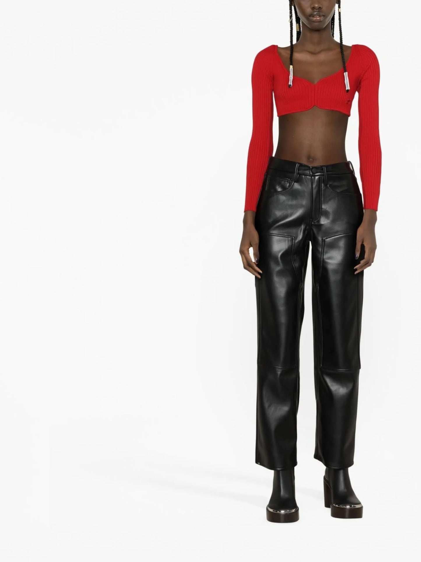 knitted cropped top