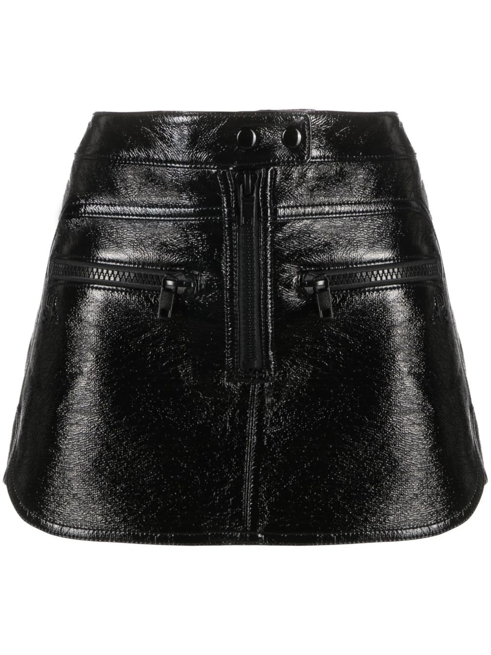 vinyl mini skirt