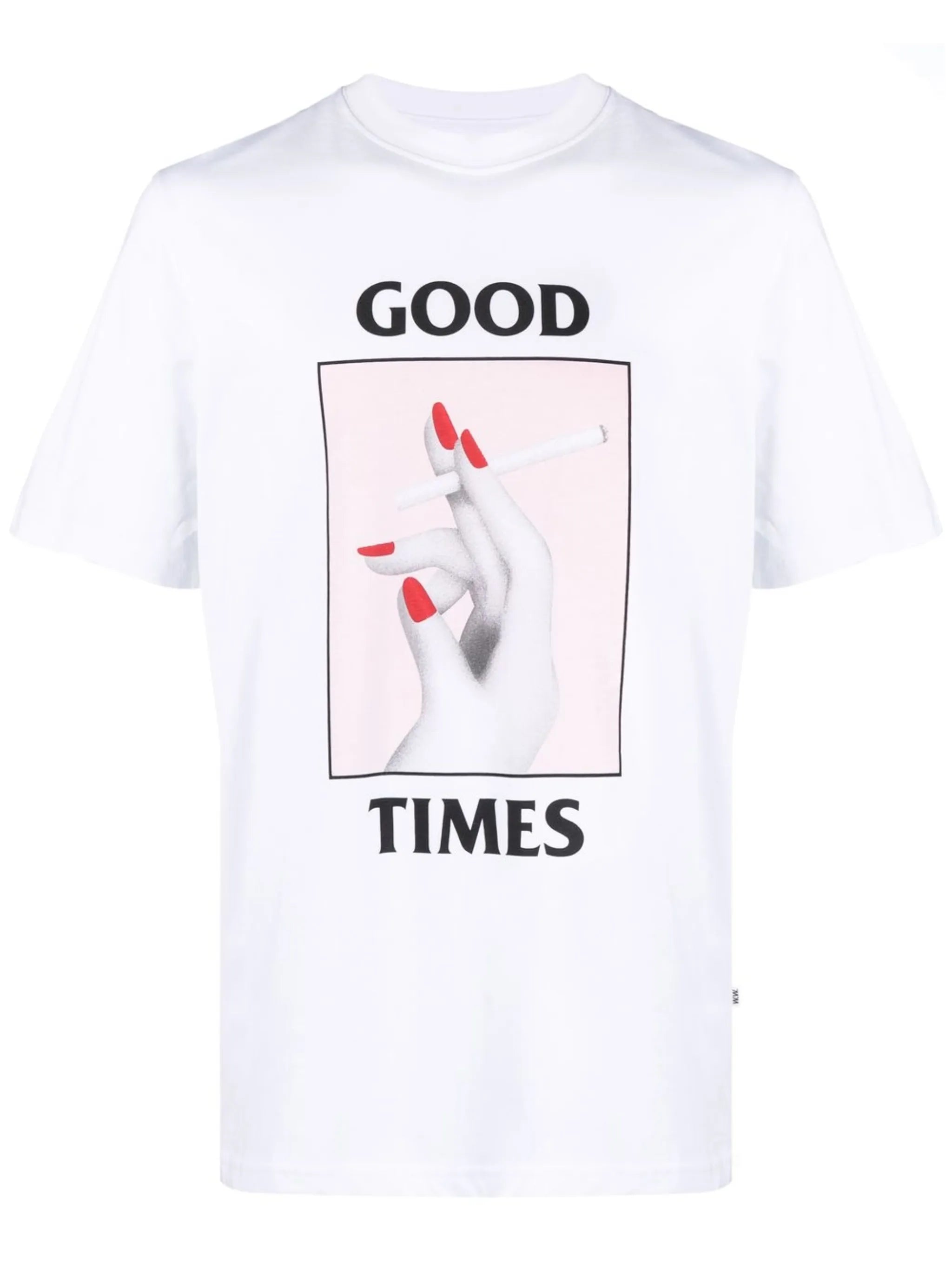 graphic-print round-neck T-shirt