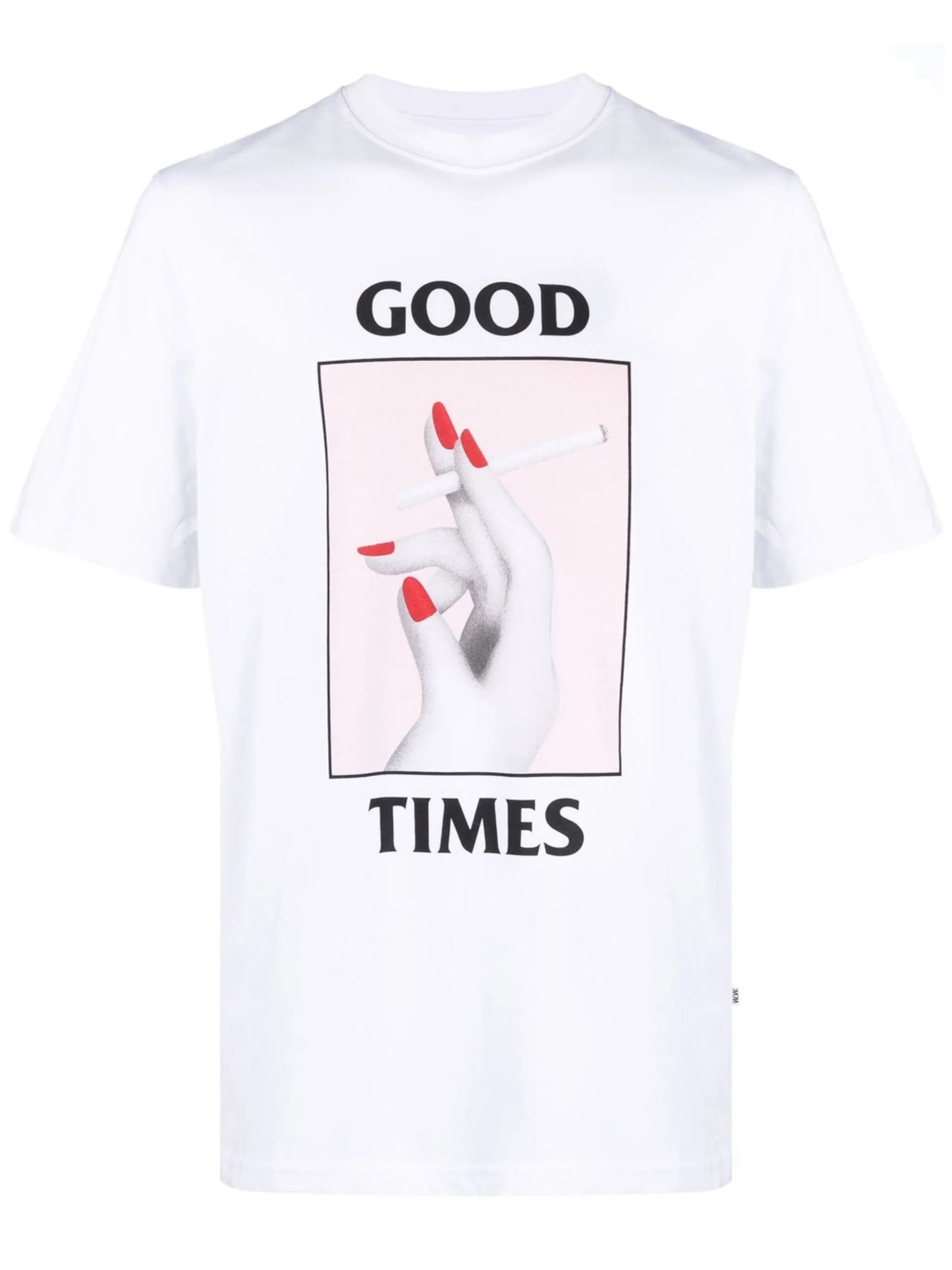 graphic-print round-neck T-shirt