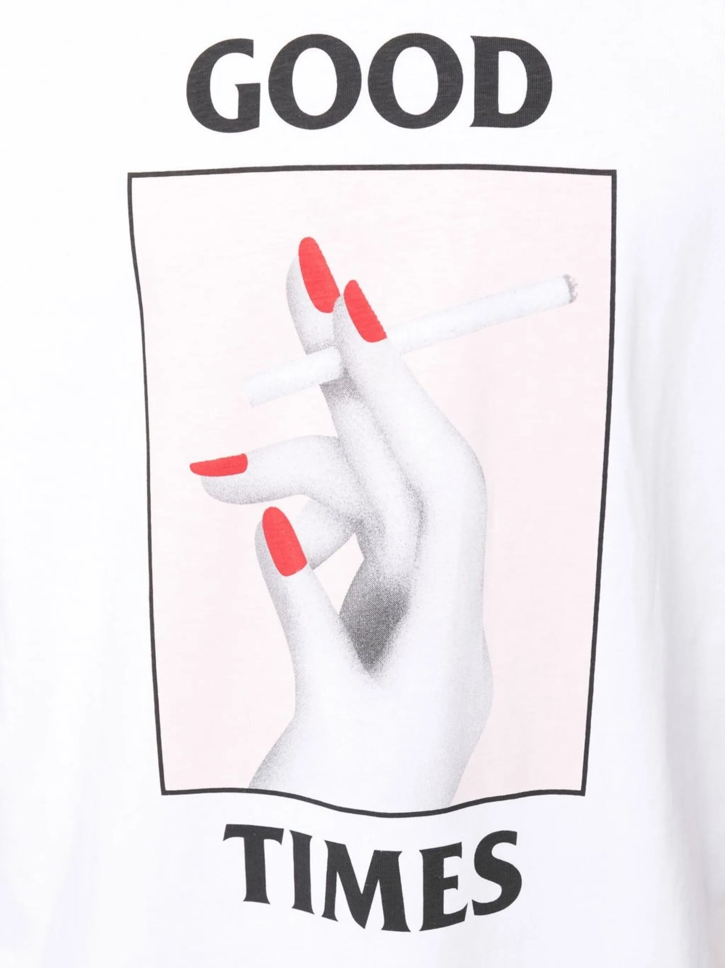 graphic-print round-neck T-shirt