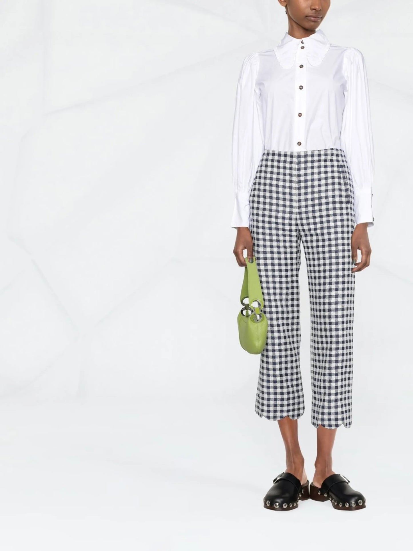 balloon-sleeve shirt