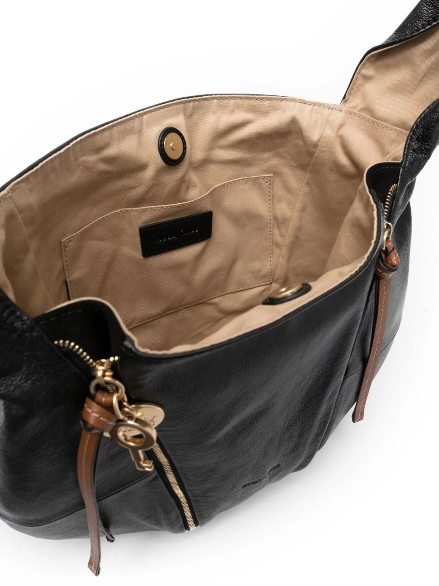 zipped hobo bag