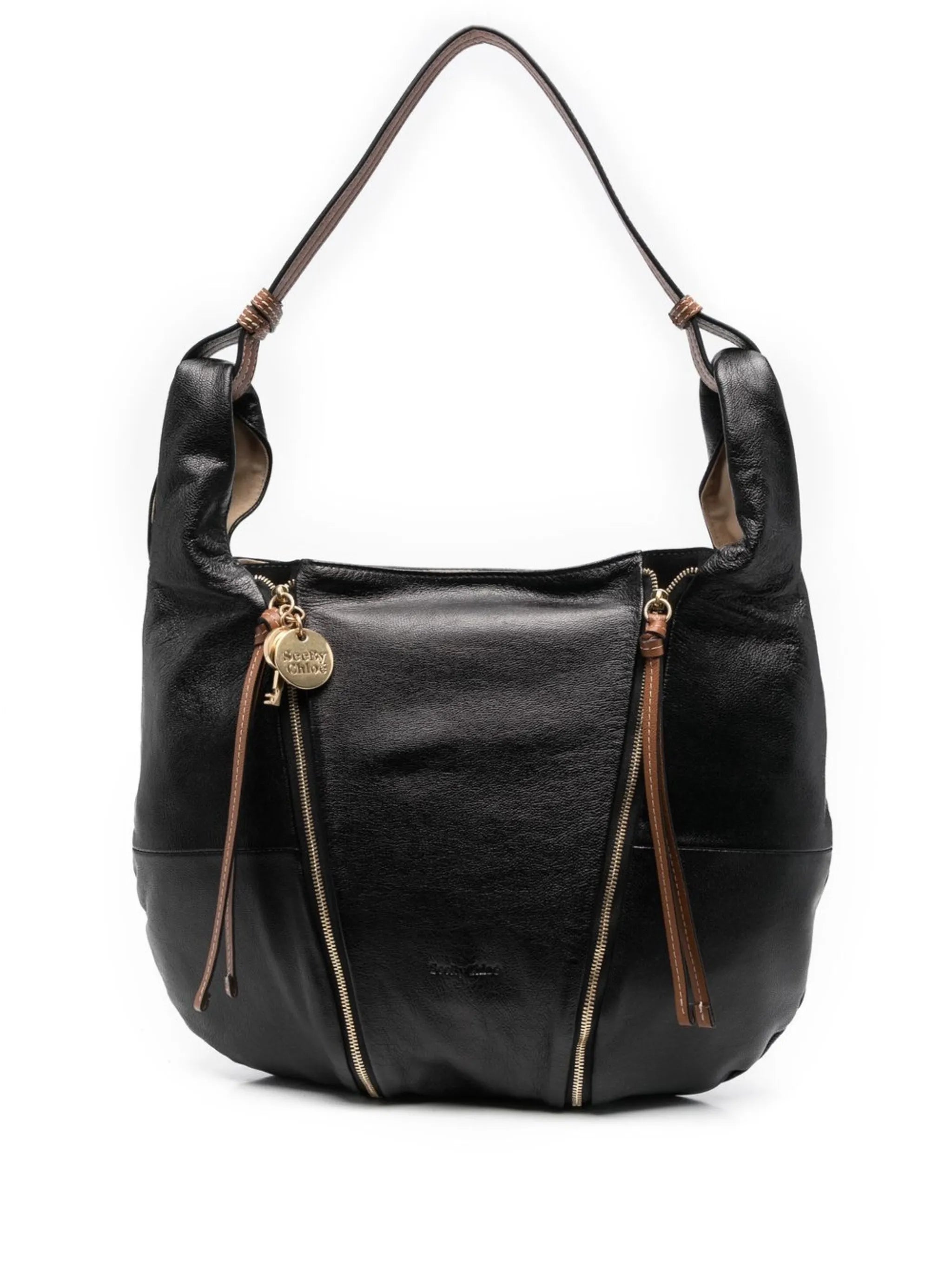 zipped hobo bag