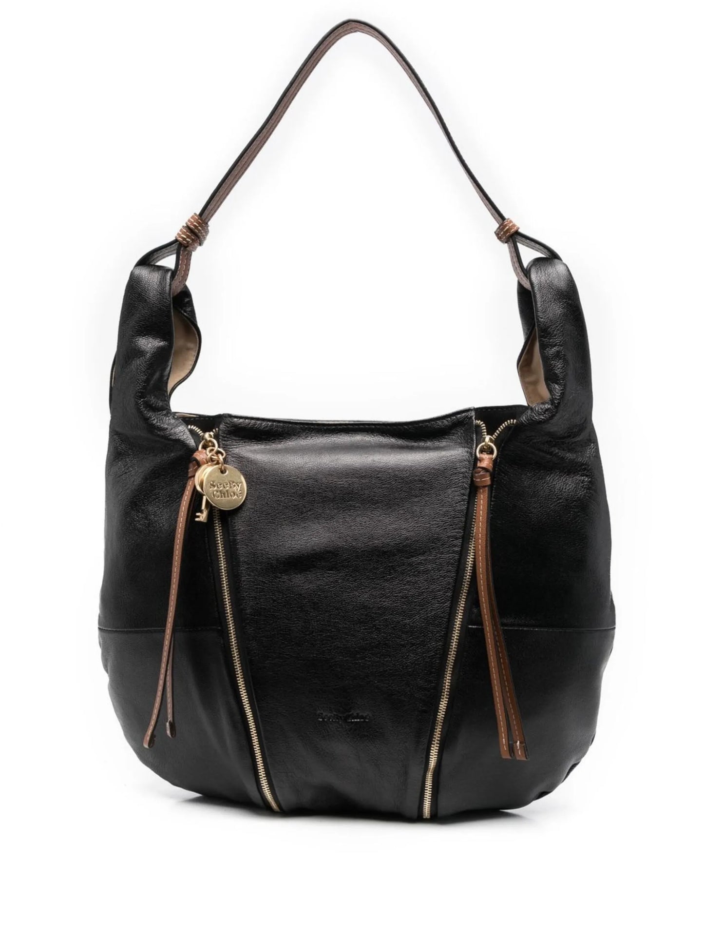 zipped hobo bag