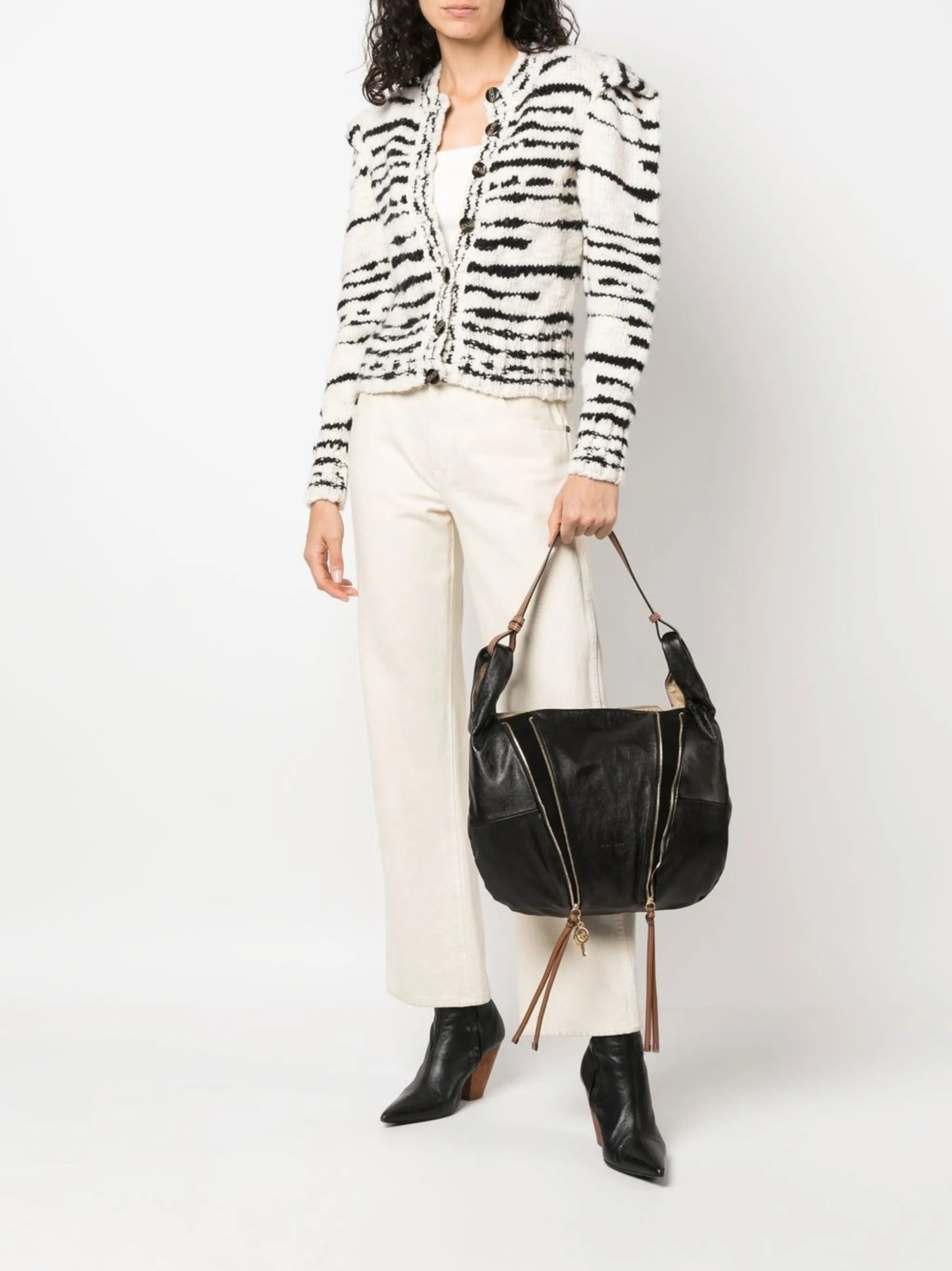 zipped hobo bag