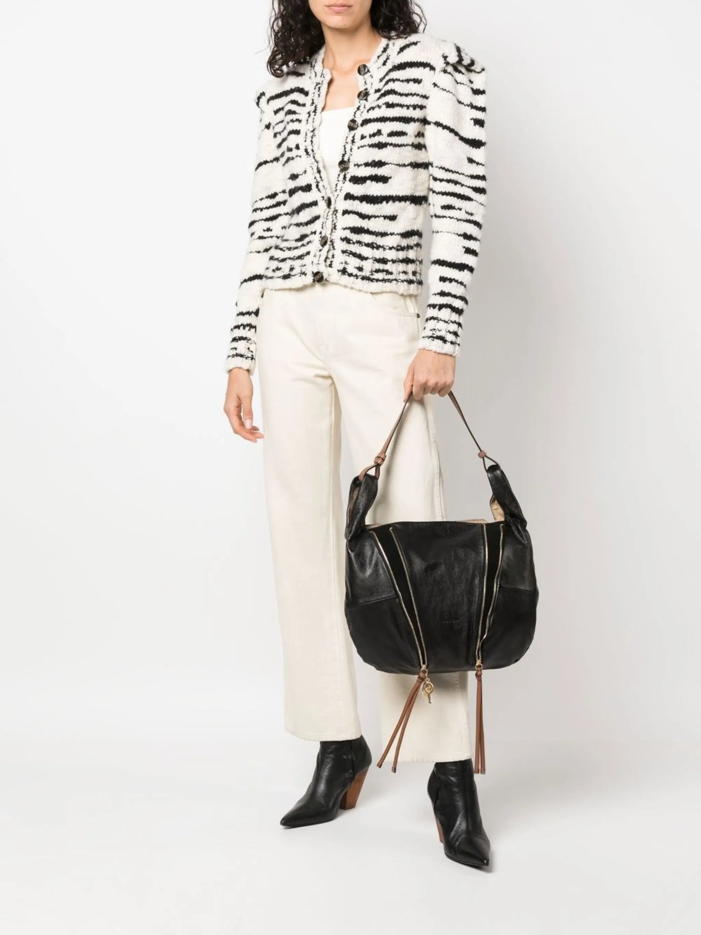 zipped hobo bag