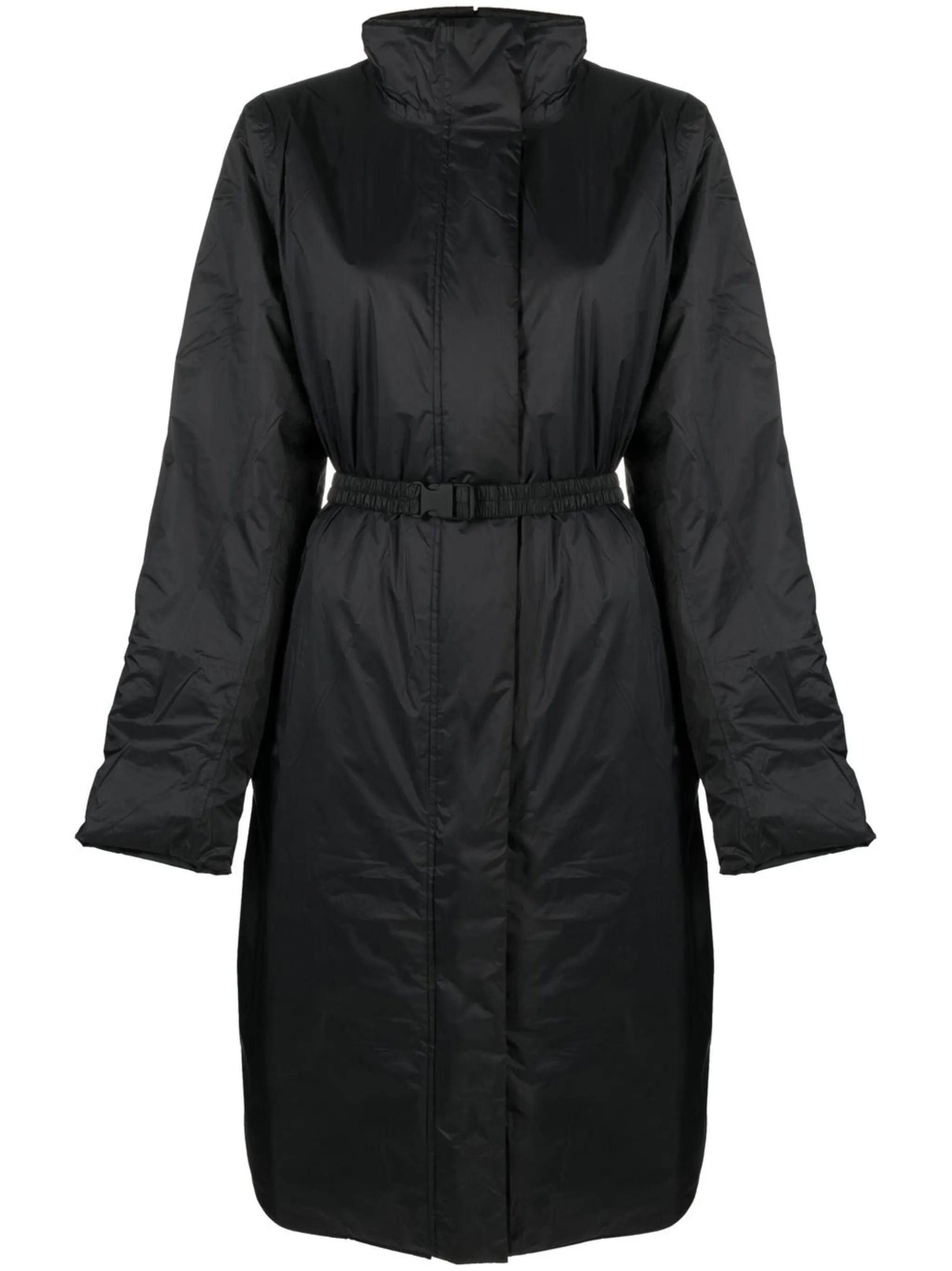 padded mid-length coat