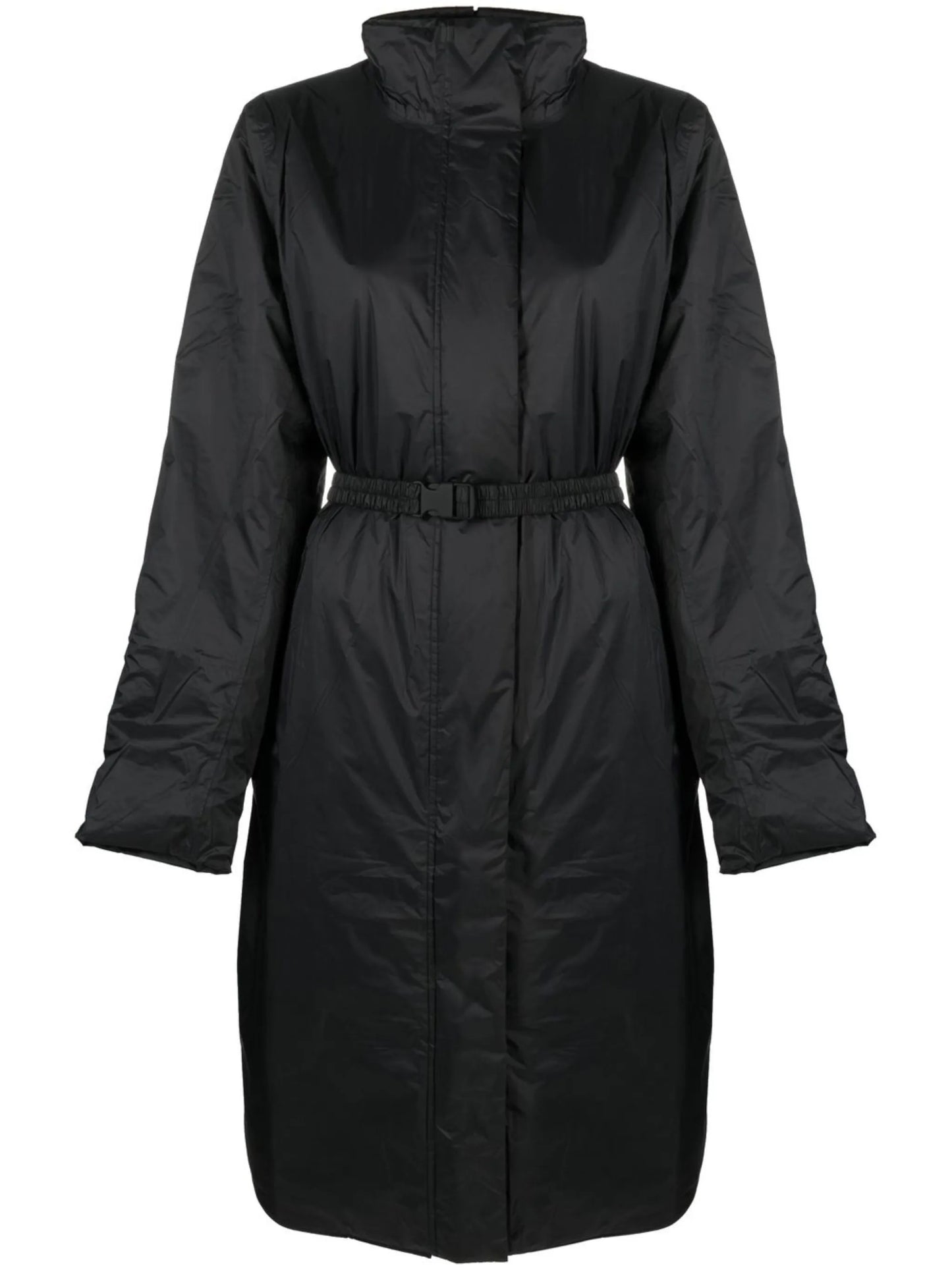 padded mid-length coat