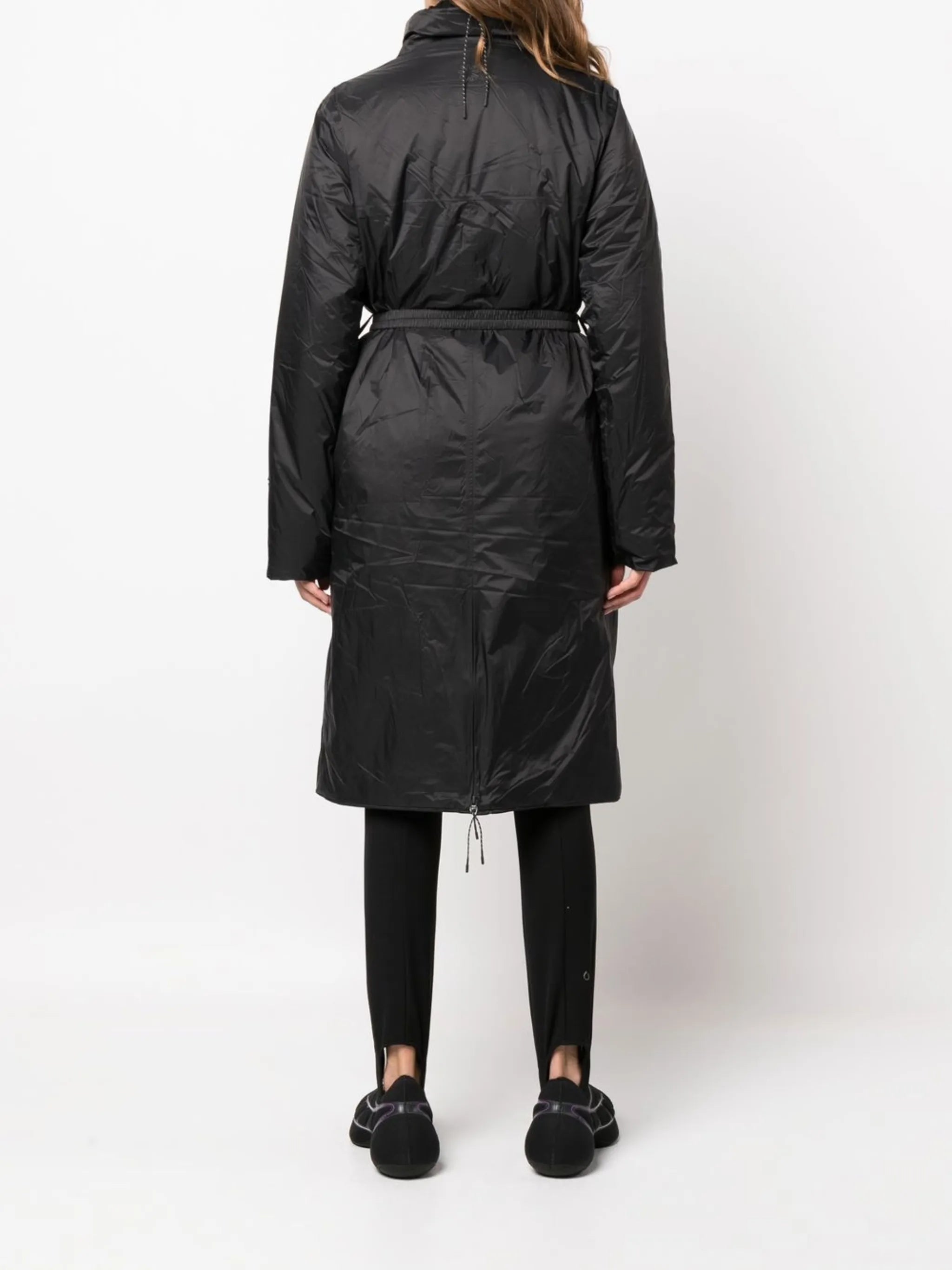 padded mid-length coat