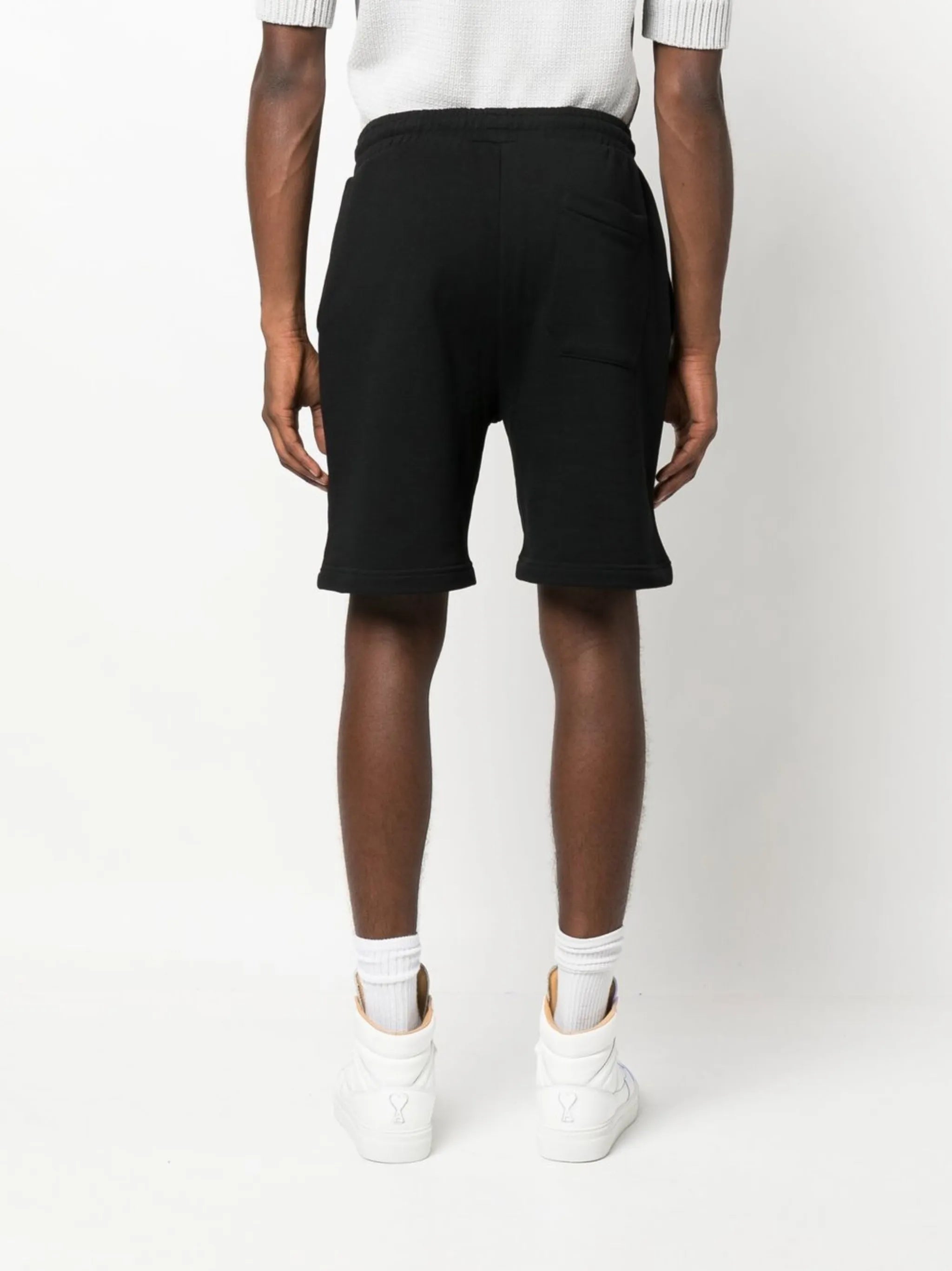 logo-print slip-on track shorts