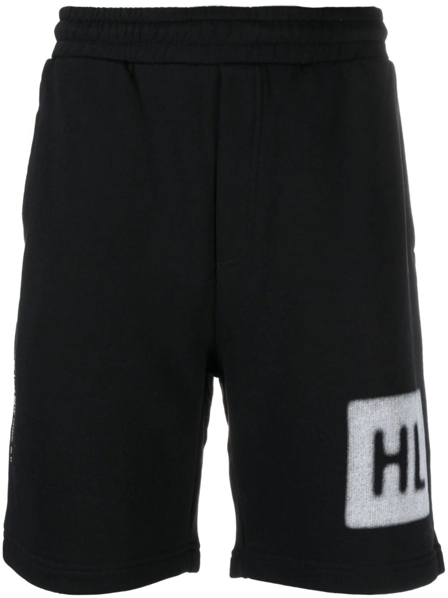 logo-print slip-on track shorts